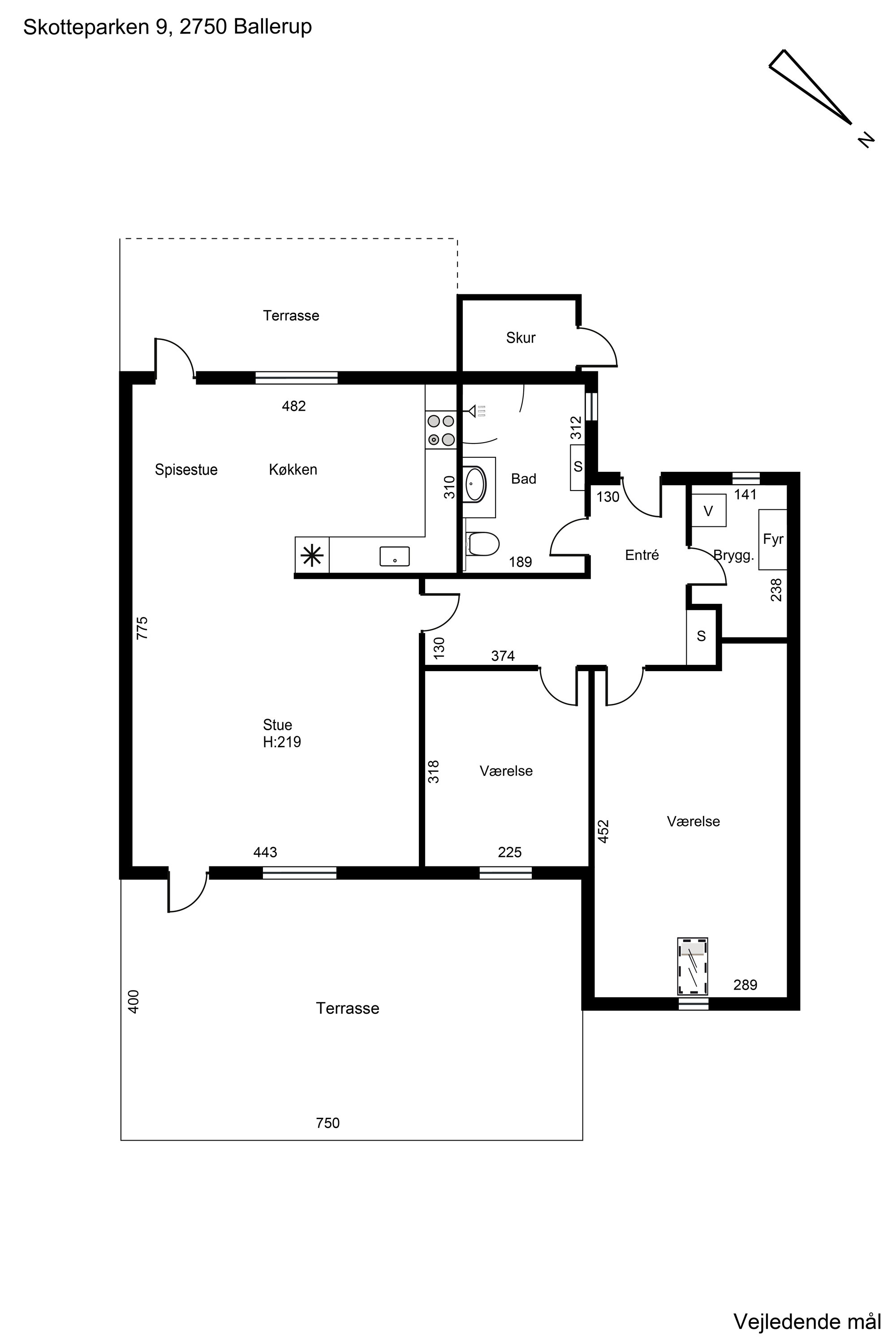 Plantegninger billede af Skotteparken 9, 2750 Ballerup