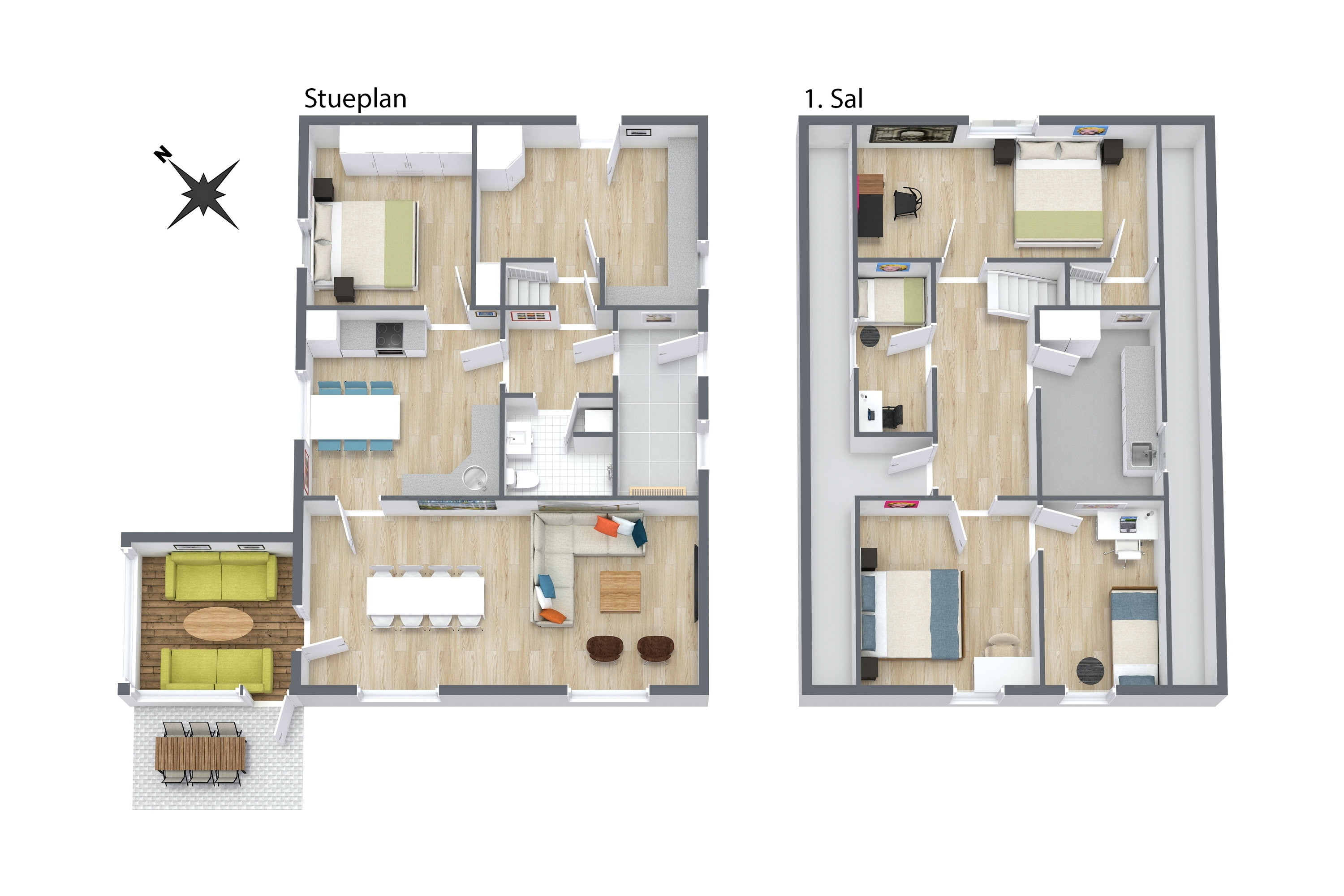 Plantegninger billede af Tværvej 4, 9830 Tårs