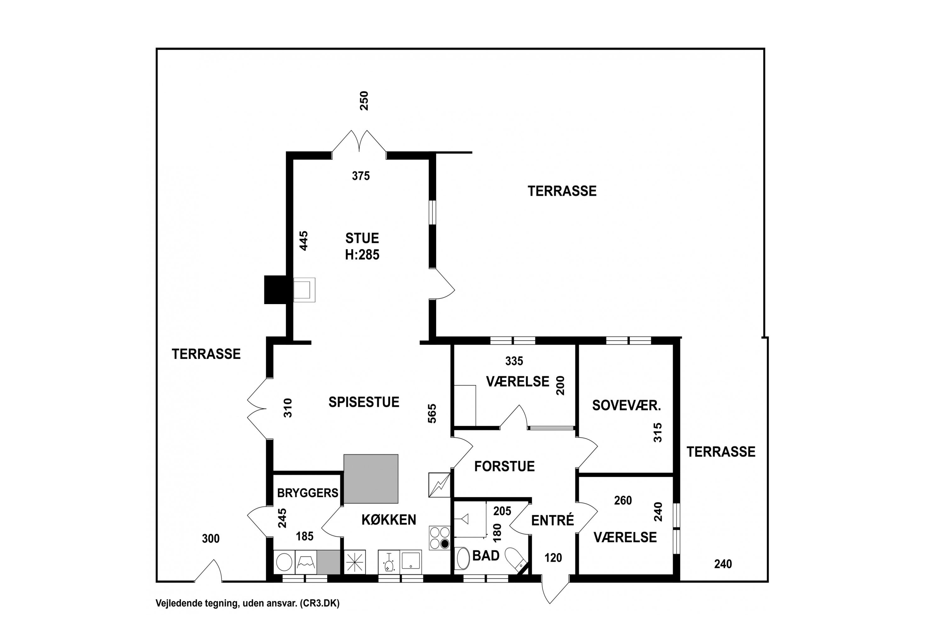 Plantegninger billede af Gl Hellebækvej 7A, 3000 Helsingør