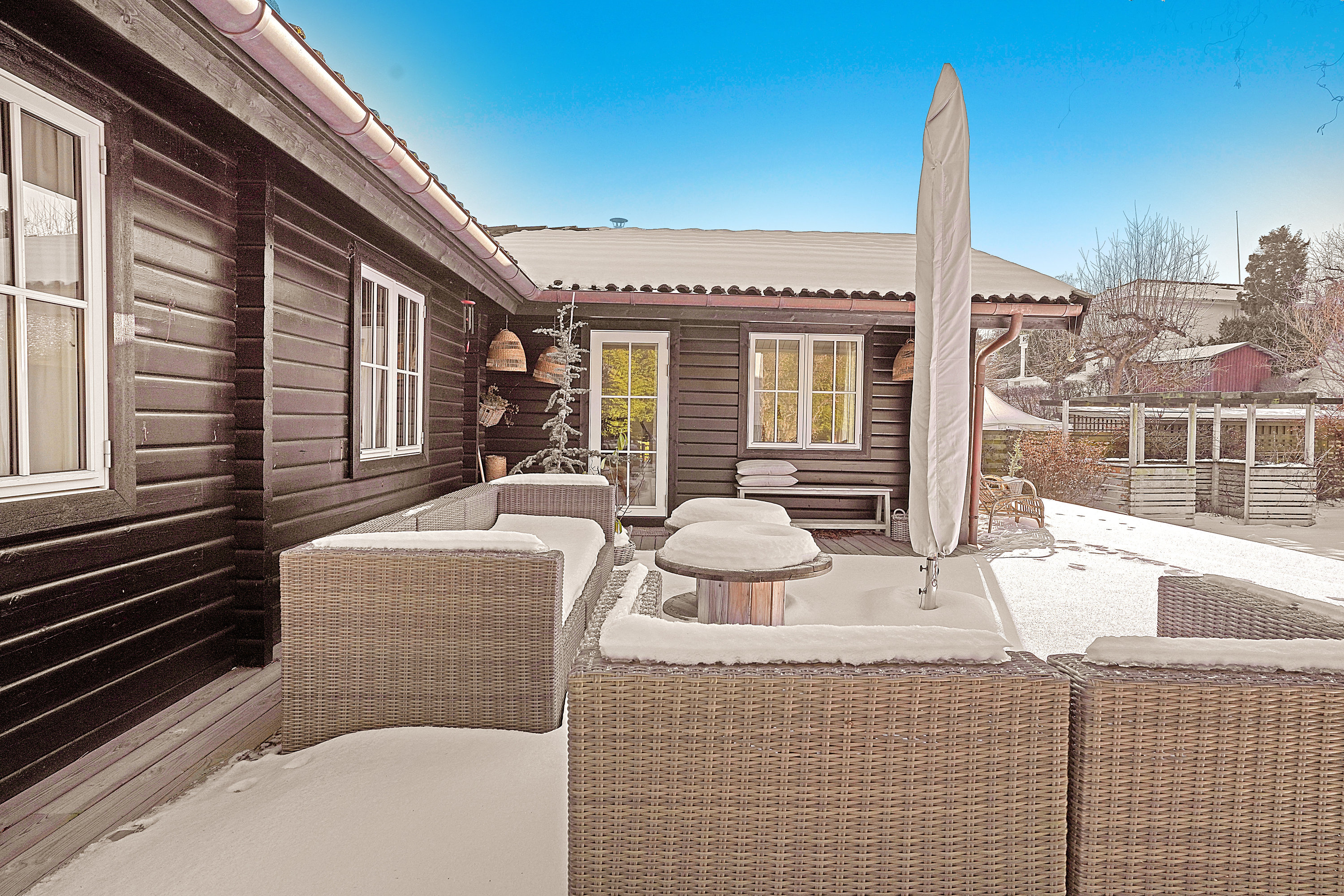 Miniaturebillede 1: terrasse. Billede af Gl Hellebækvej 7A, 3000 Helsingør