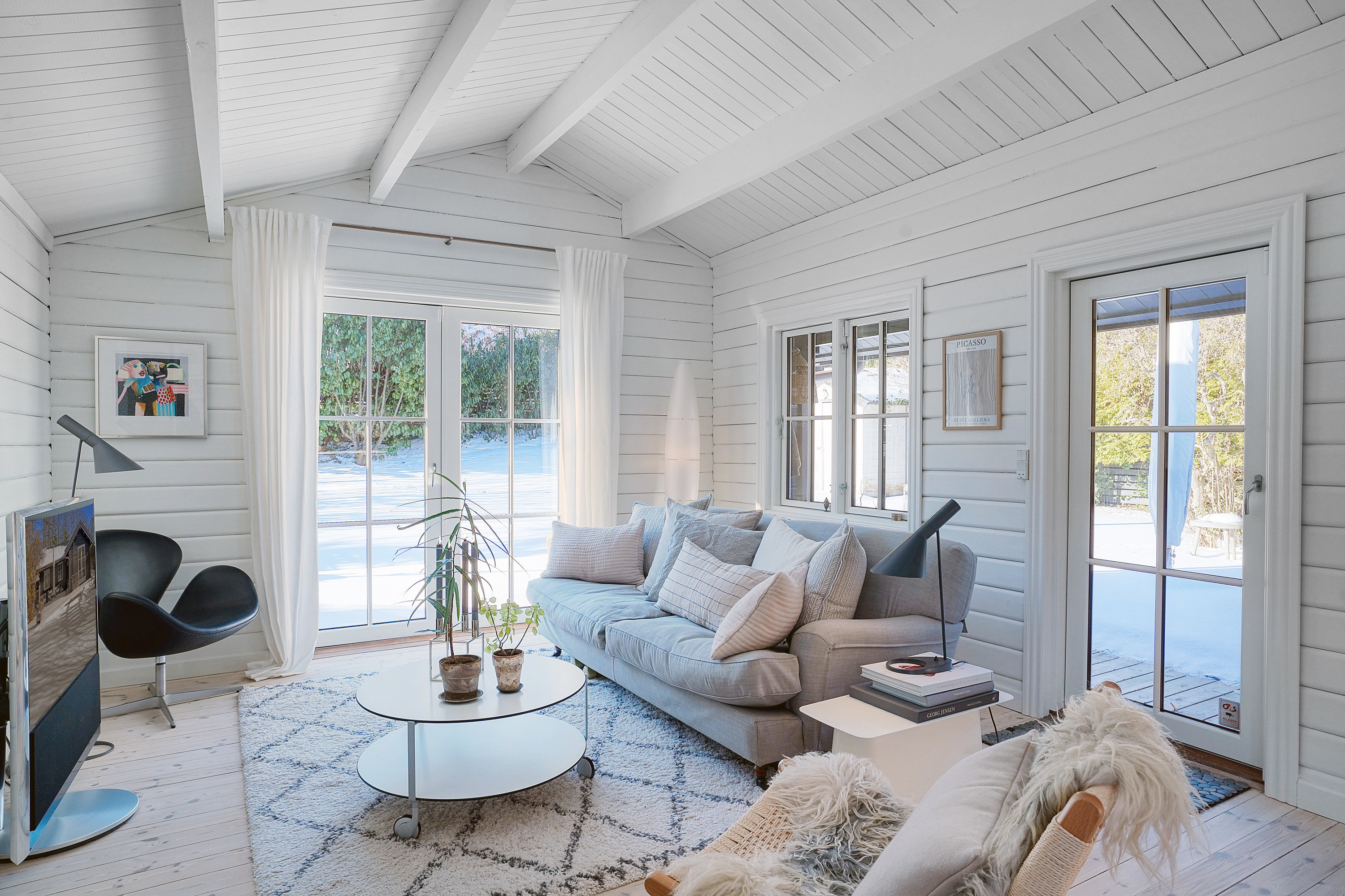 Fremhævet stue billede i fuldskærmstilstand. Billede af Gl Hellebækvej 7A, 3000 Helsingør