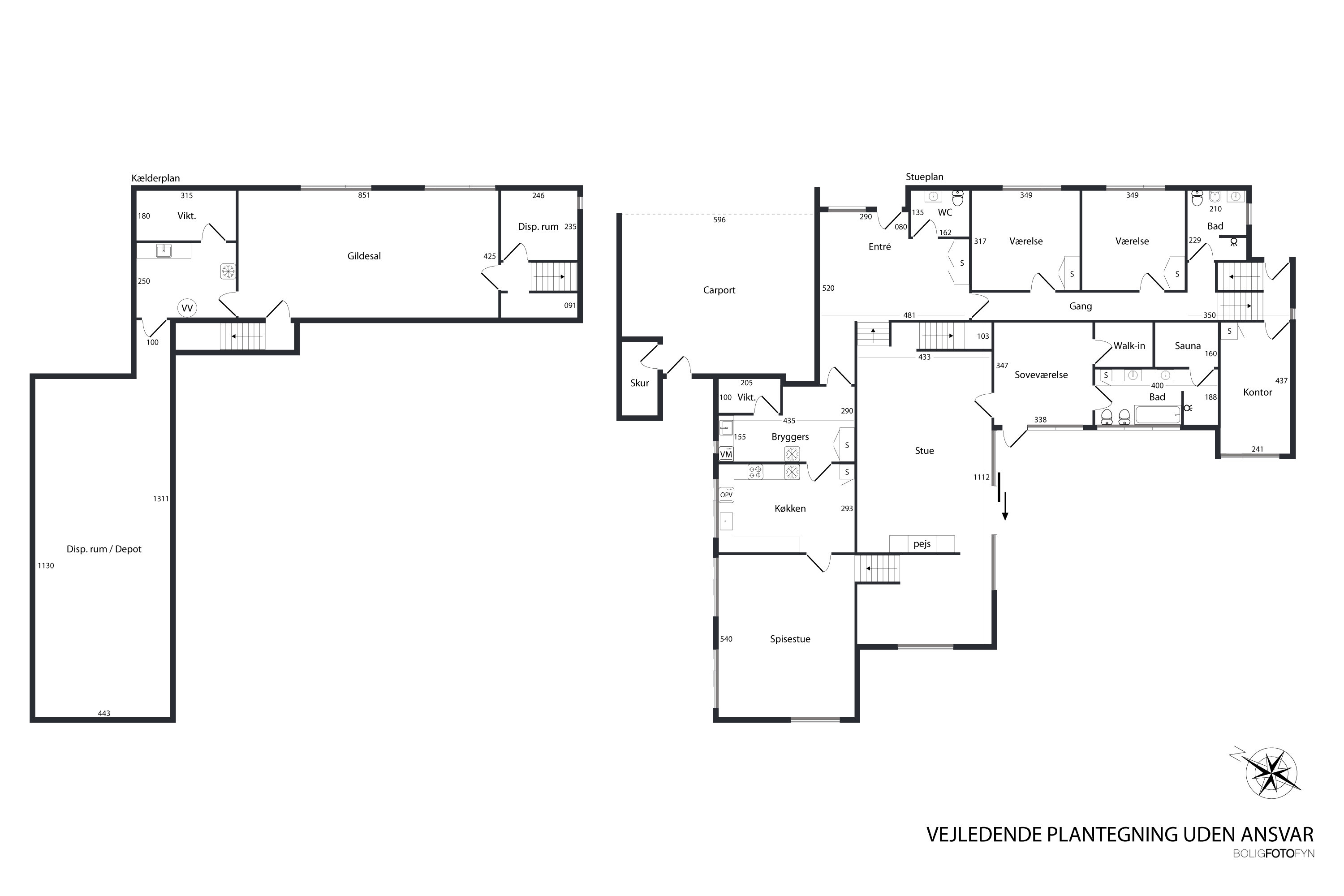 Plantegninger billede af Grævlingevænget 185, 5800 Nyborg