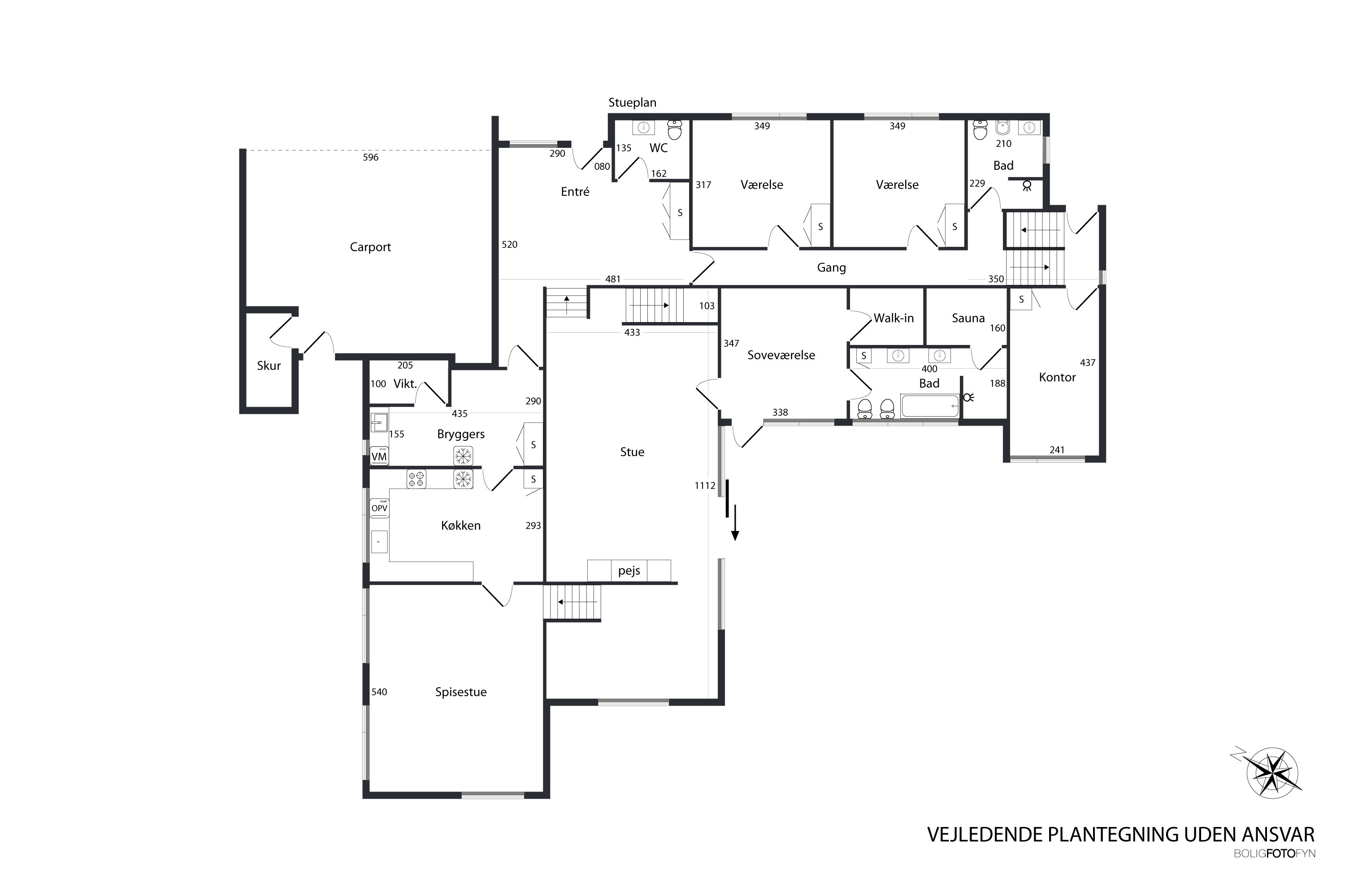 Plantegninger billede af Grævlingevænget 185, 5800 Nyborg