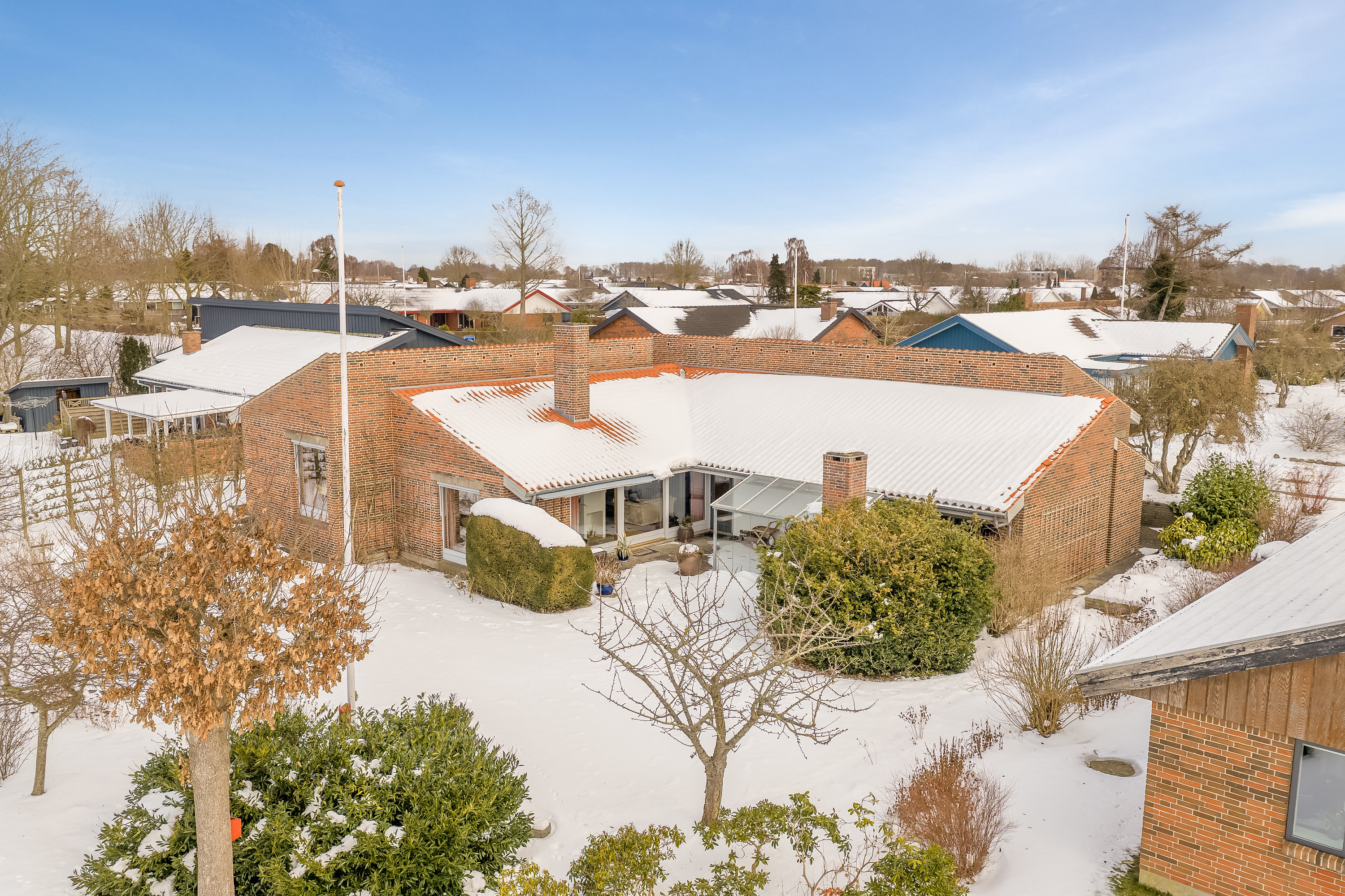 Fremhævet baghave billede i fuldskærmstilstand. Billede af Grævlingevænget 185, 5800 Nyborg