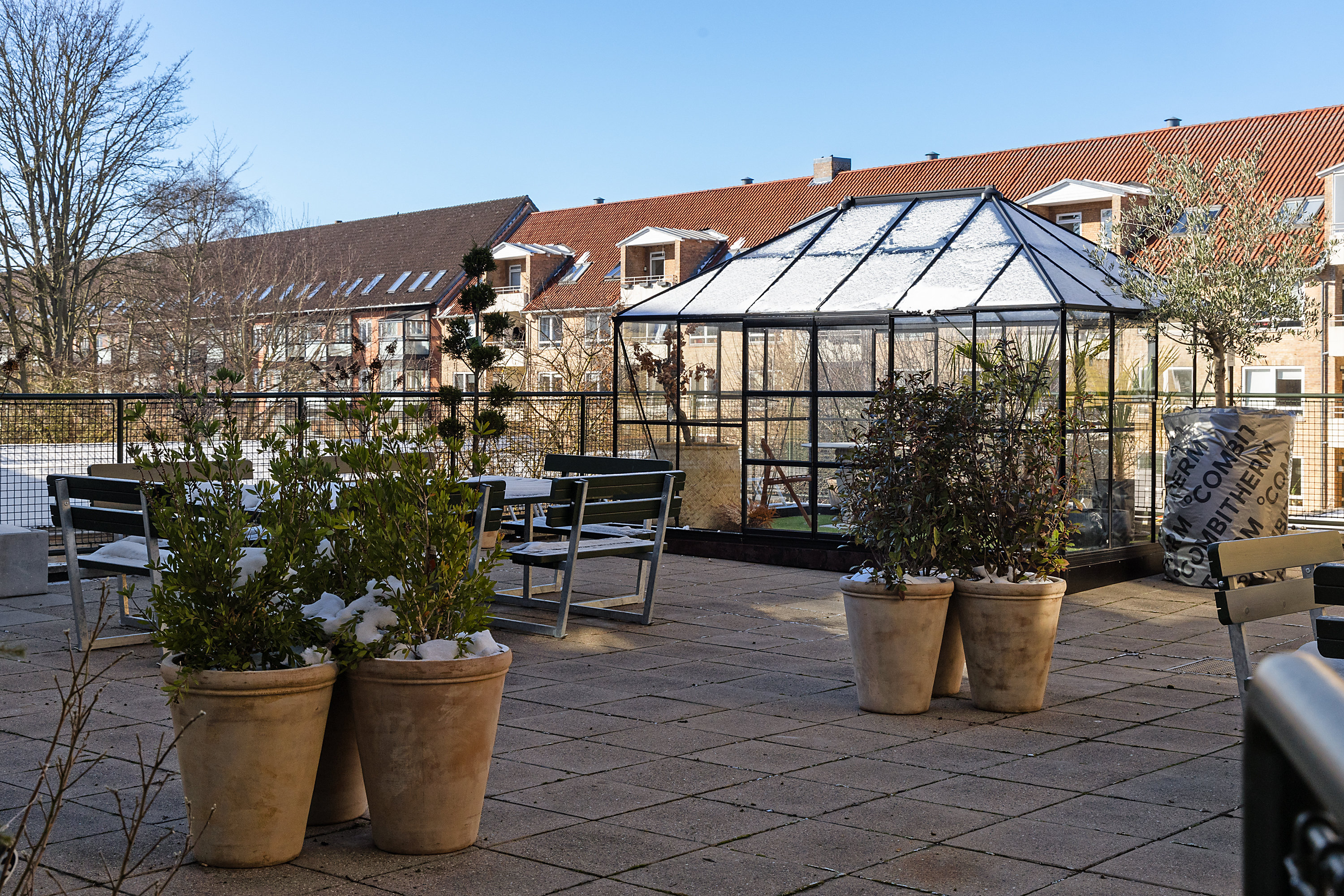 Fremhævet tagterrasse billede i fuldskærmstilstand. Billede af Stubmøllevej 1, 1. 103., 2450 København SV