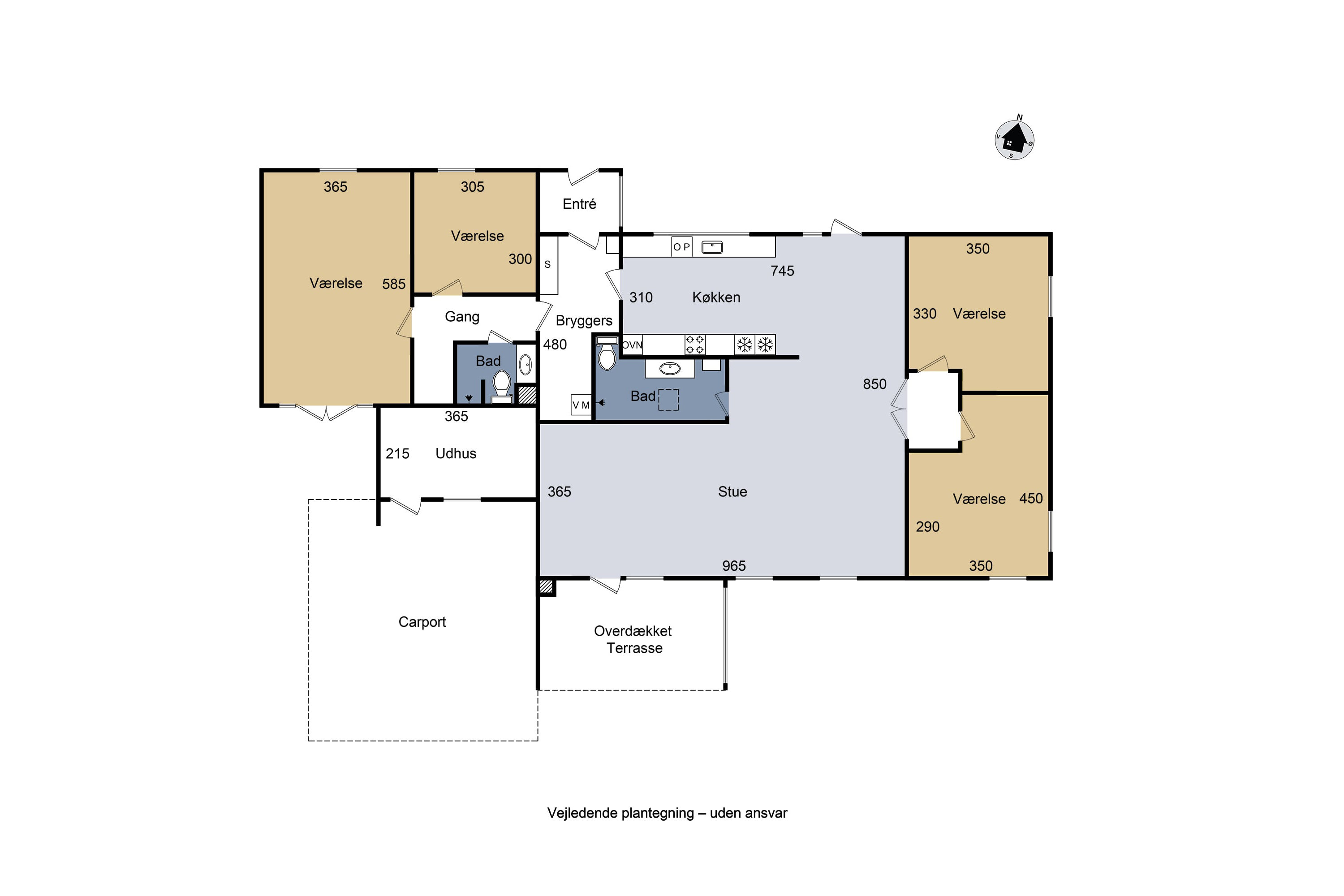 Plantegninger billede af Tuevej 3, 3630 Jægerspris