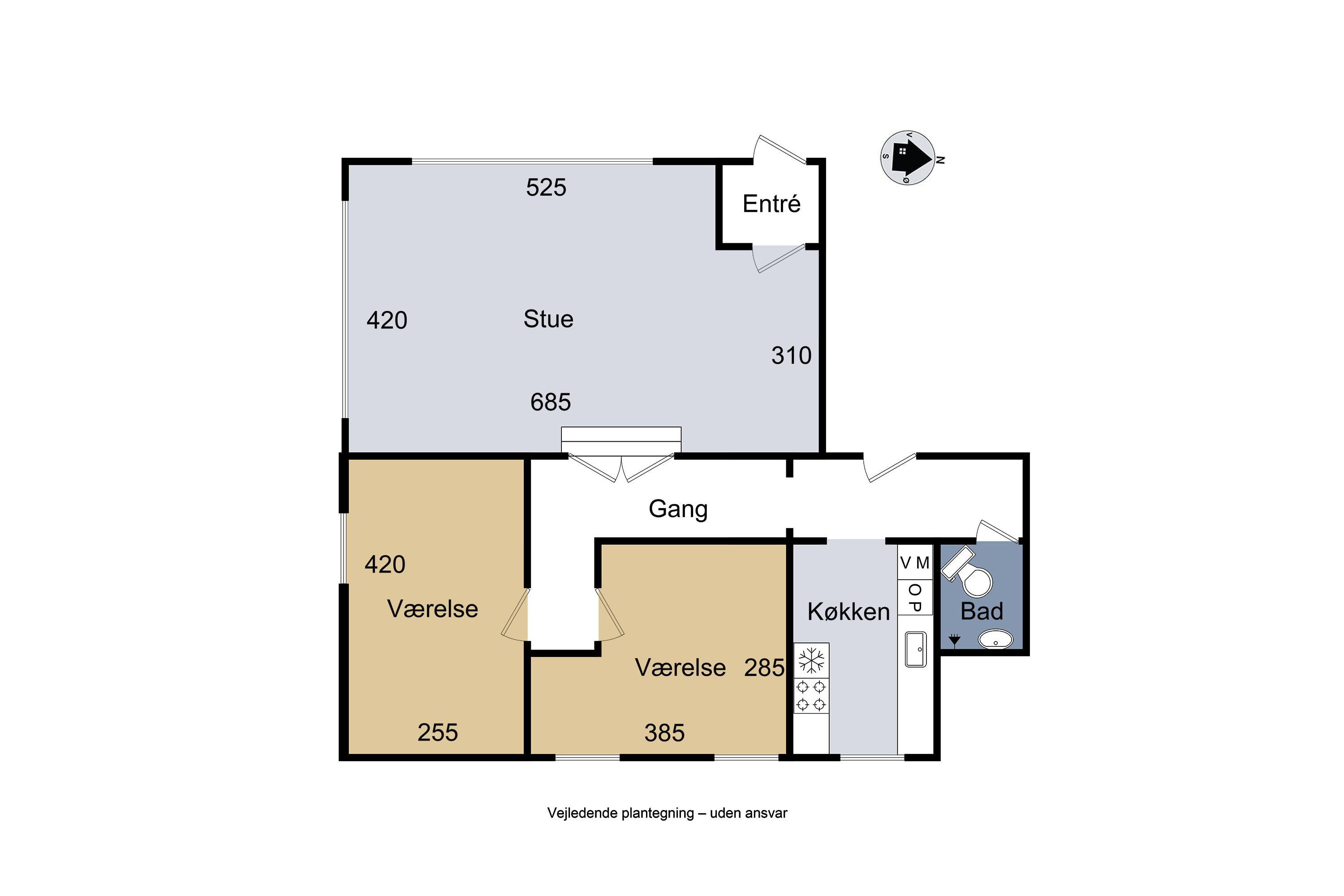 Plantegninger billede af Hovedgaden 15C, 4050 Skibby