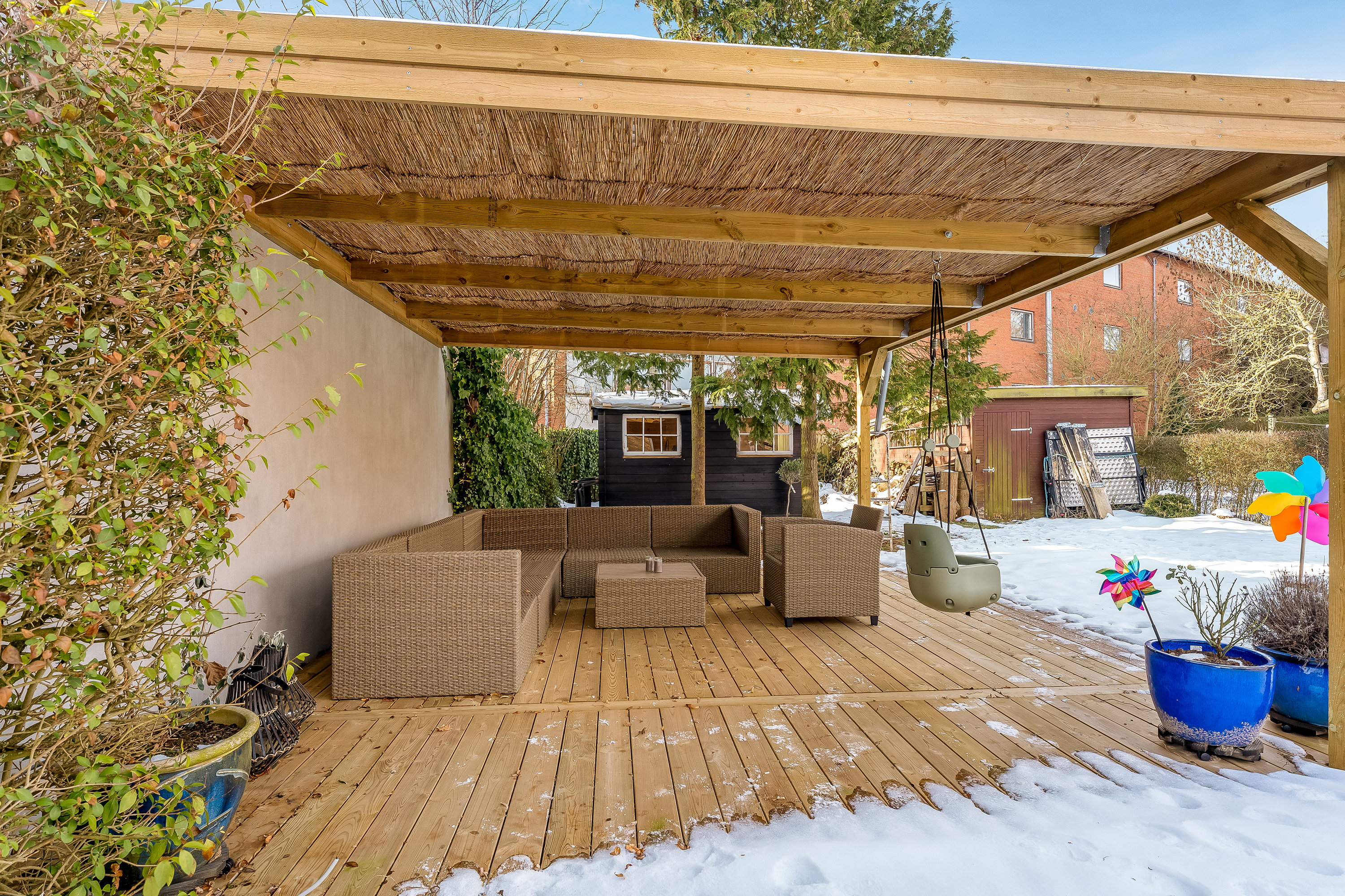 Miniaturebillede 1: overdækket terrasse. Billede af Østre Allé 12, 4900 Nakskov