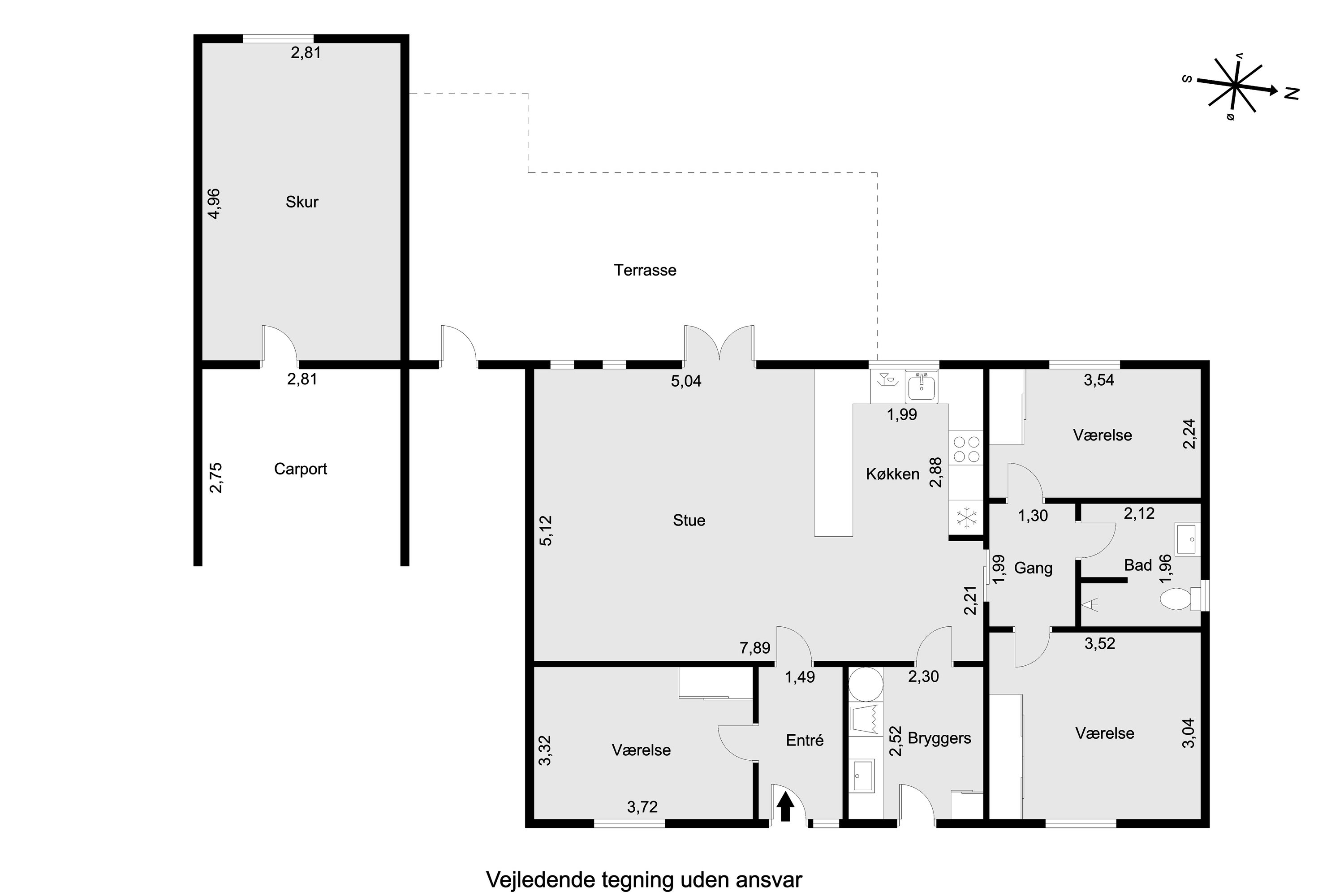 Plantegninger billede af Besservej 17A, 8240 Risskov