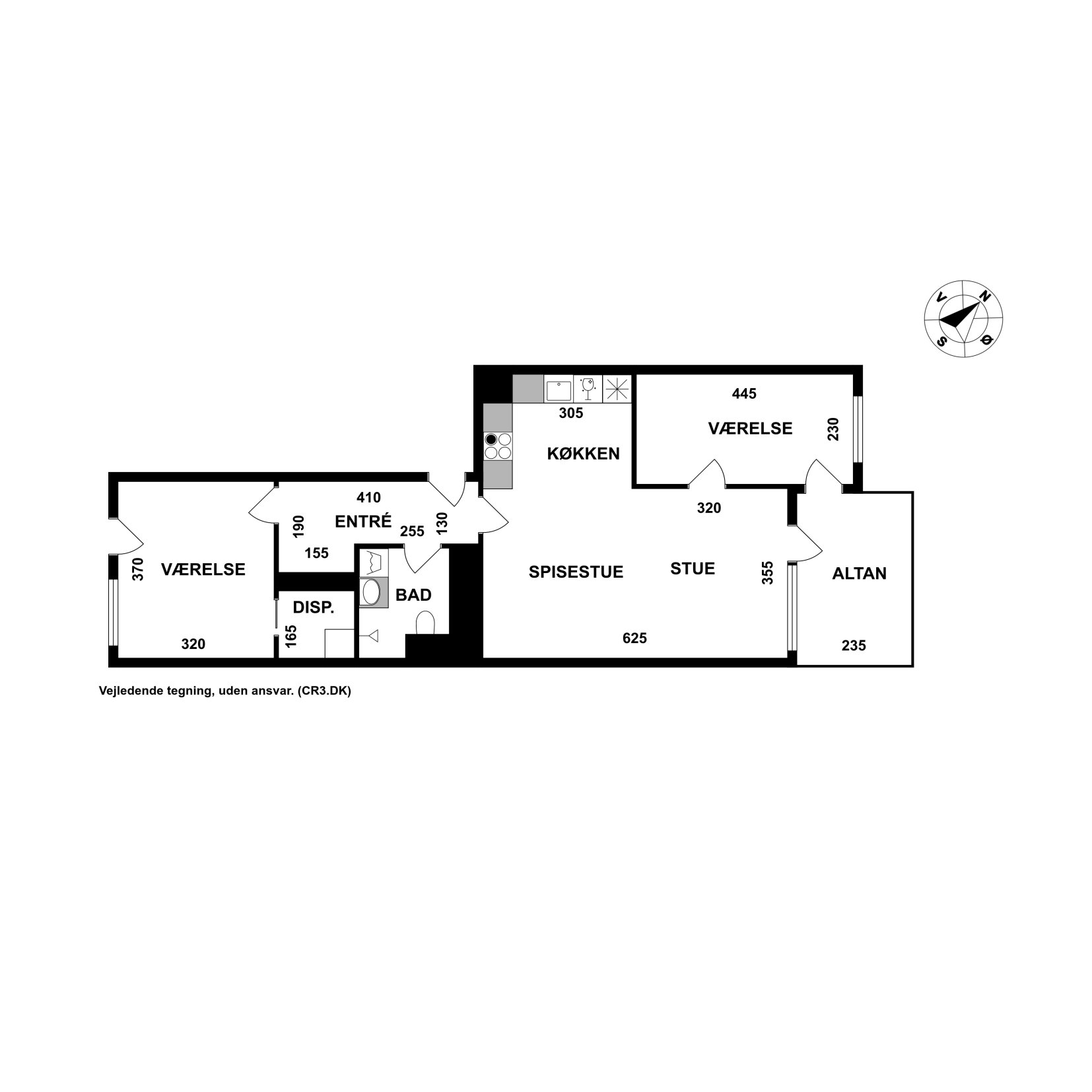 Plantegninger billede af Mathilde Parken 23, 2. tv., 3400 Hillerød
