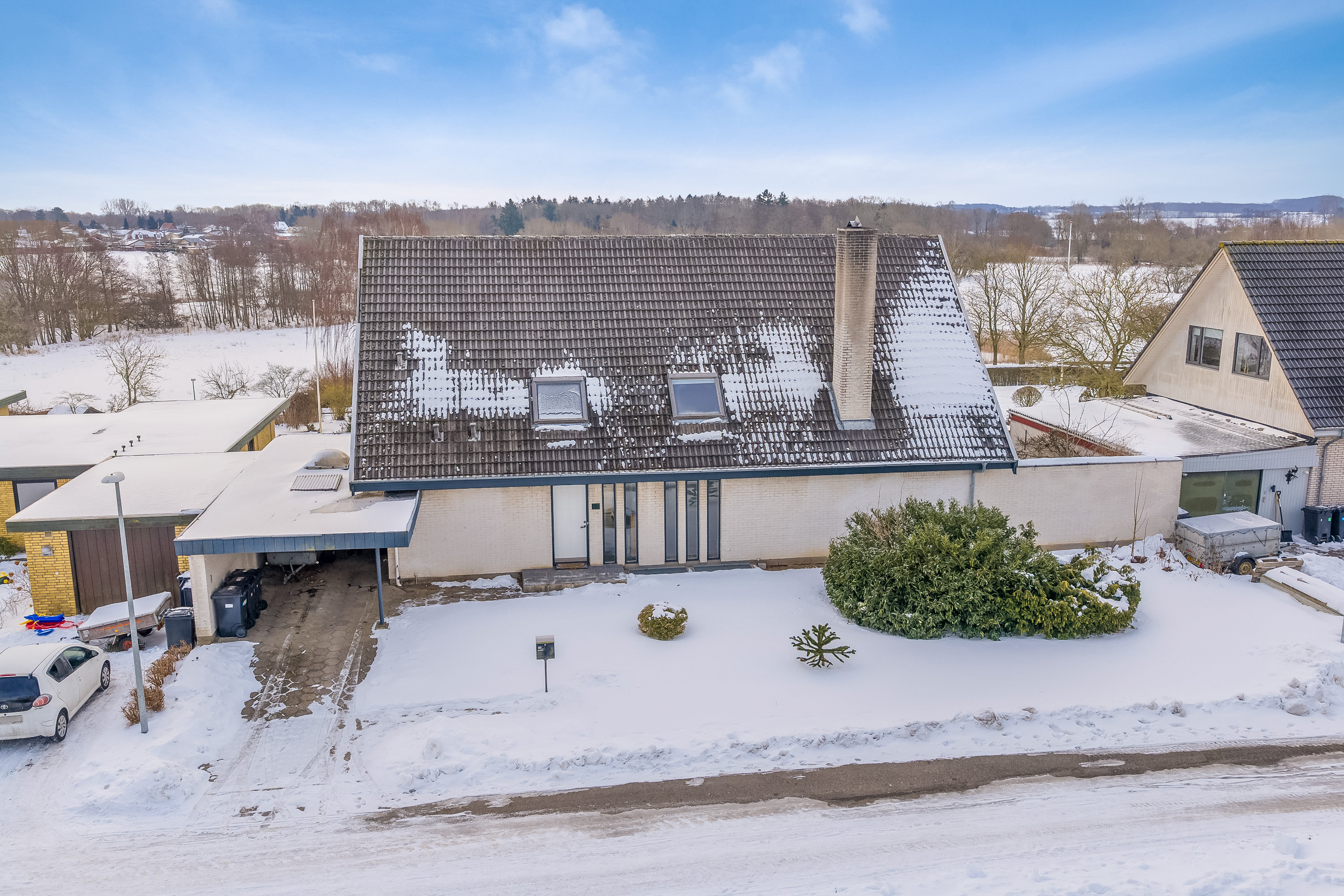 Villa: Facade på Krokusvænget 3, 5540 Ullerslev