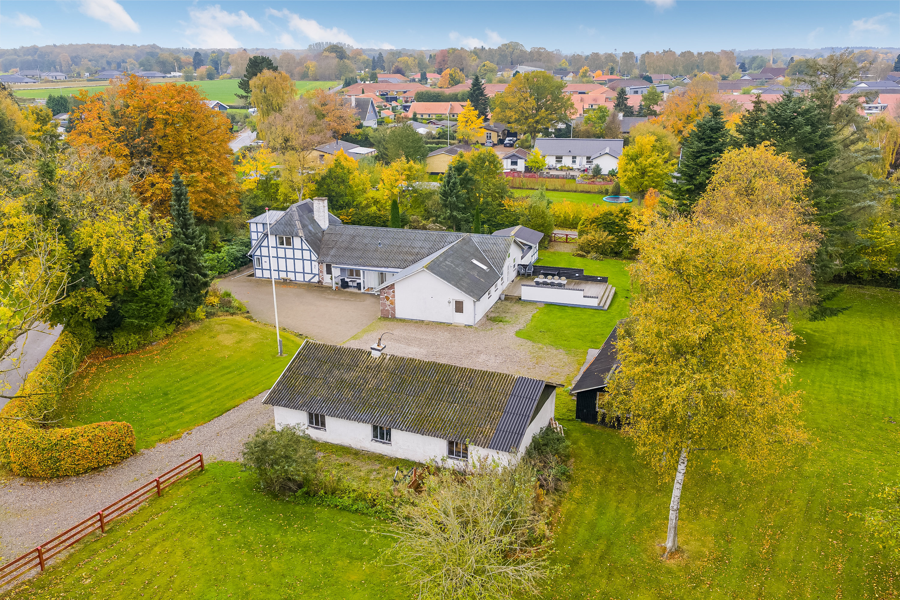 Villa: Luftfoto på Fasanvej 29, 5863 Ferritslev Fyn