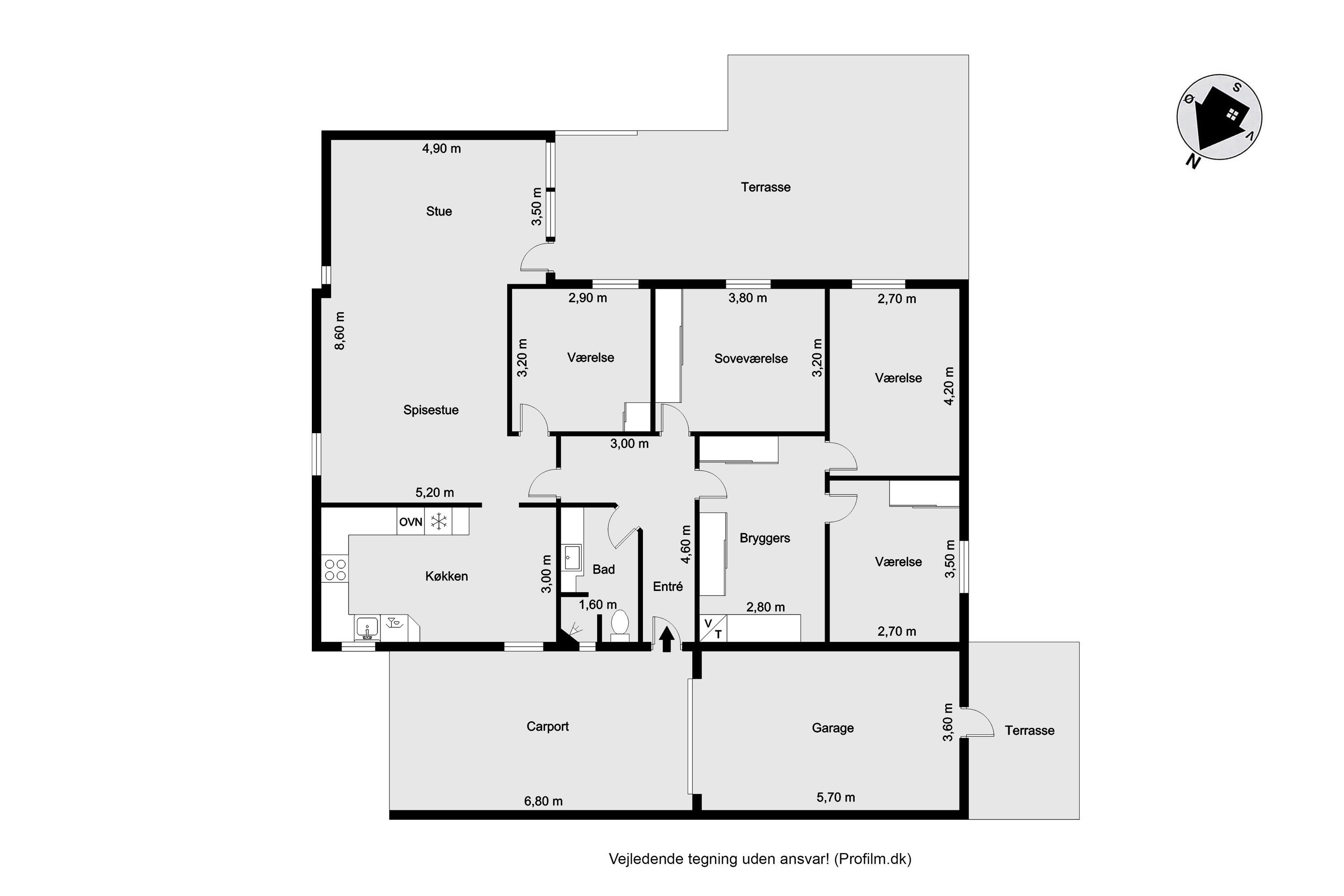 Plantegninger billede af Baunevej 6, 6960 Hvide Sande