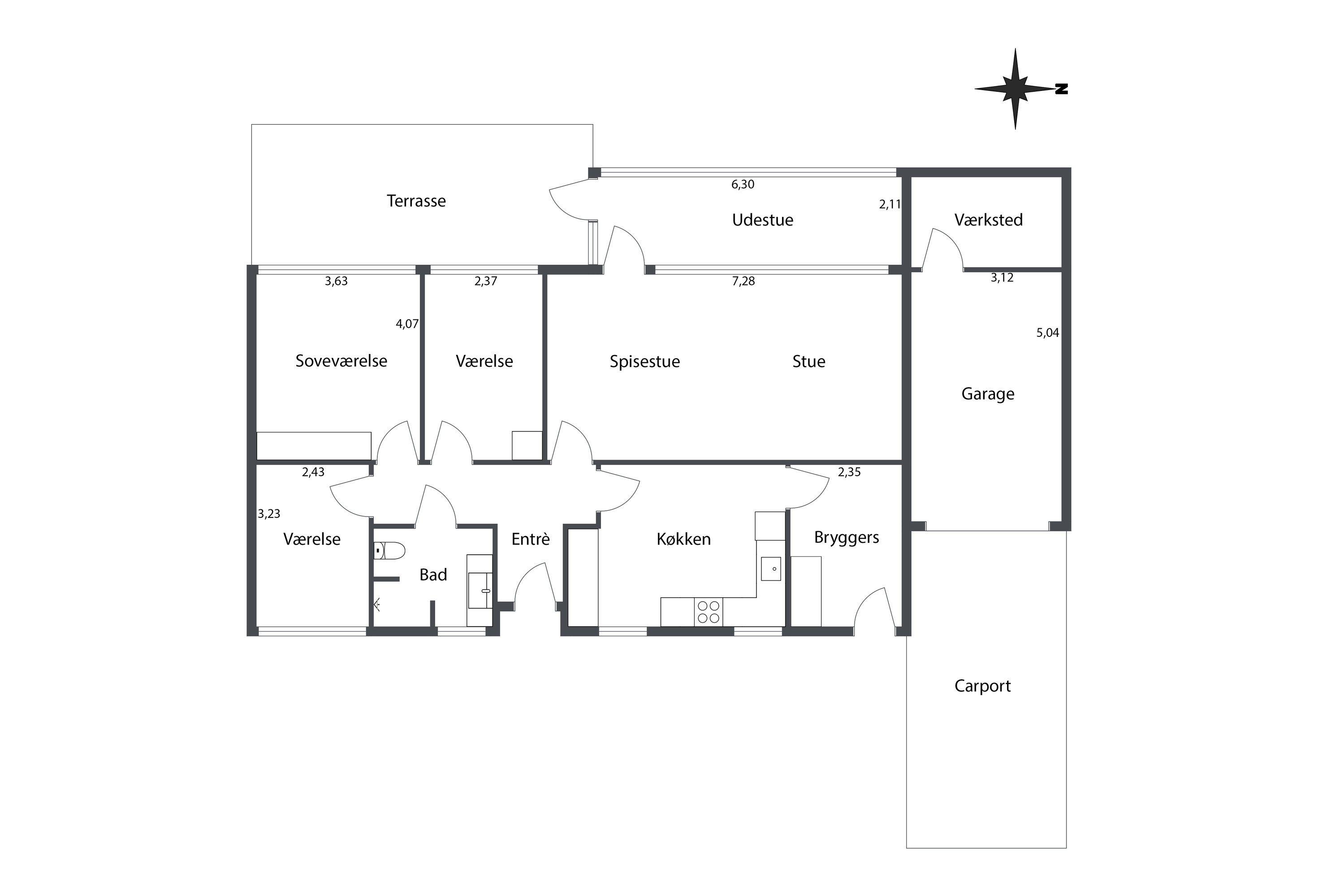 Plantegninger billede af Fasanvej 2, 9750 Østervrå