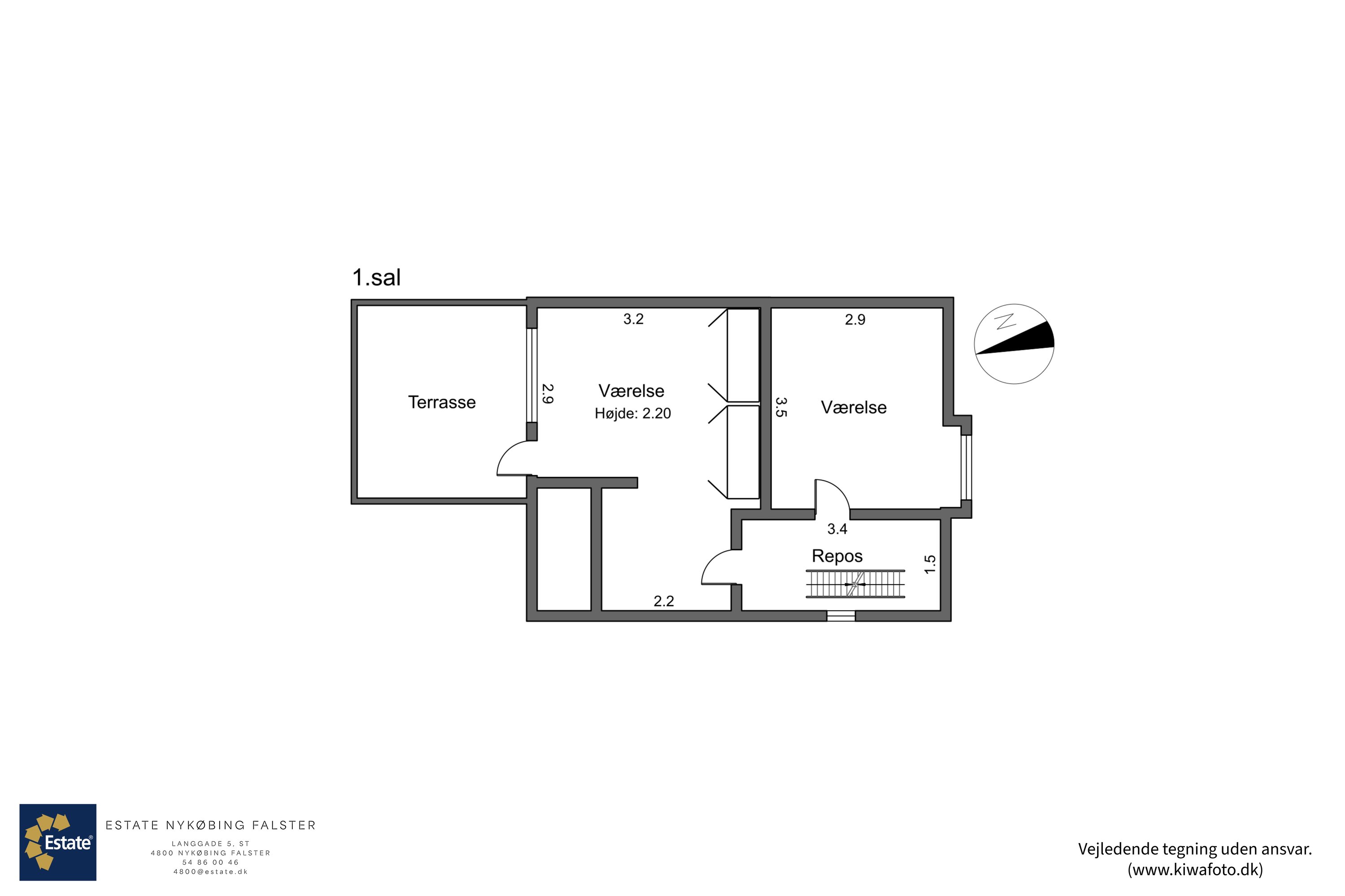 Plantegninger billede af Monradsgade 5, 4800 Nykøbing F