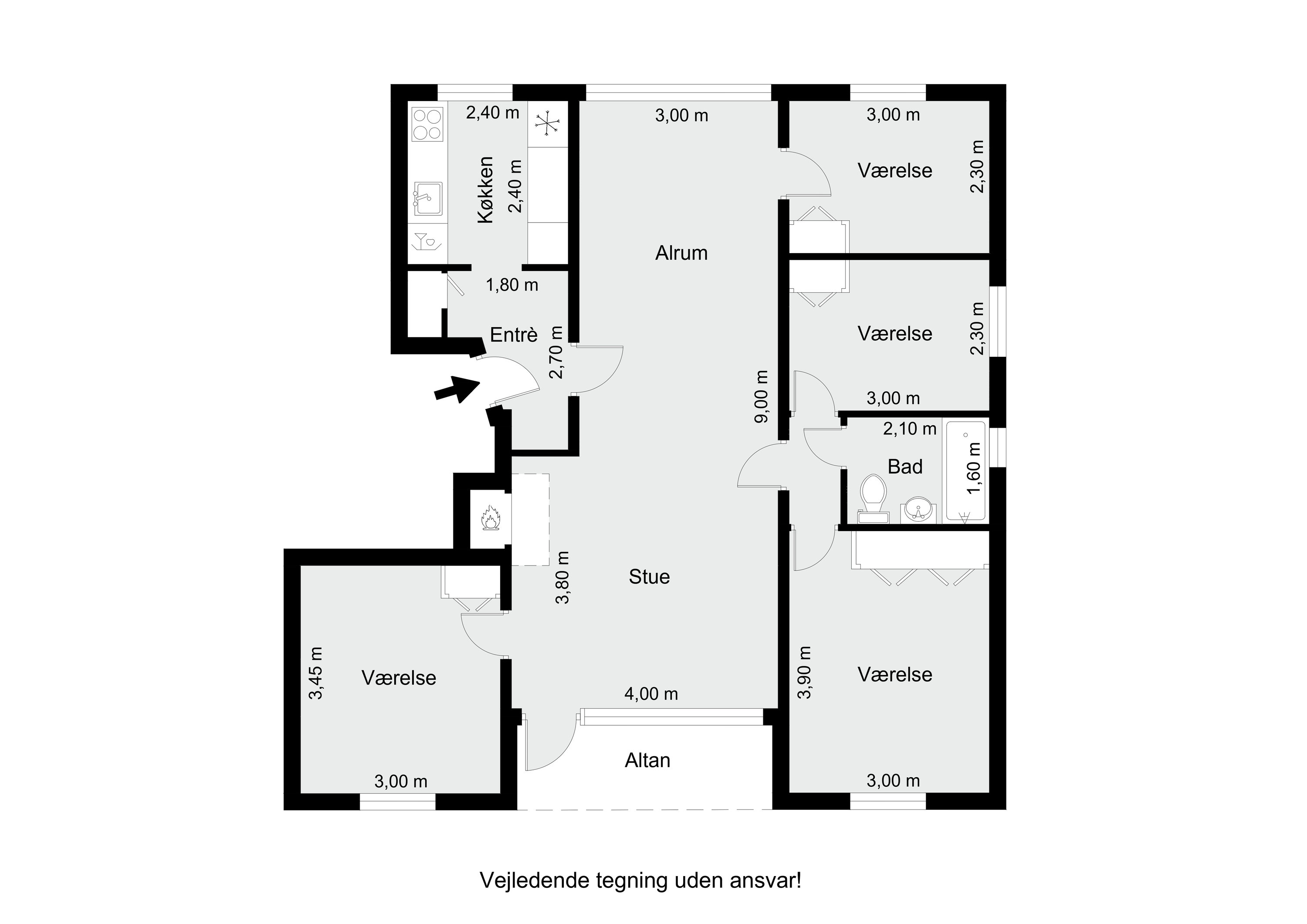 Plantegninger billede af Vestervangsvej 49, st.. tv.., 8800 Viborg