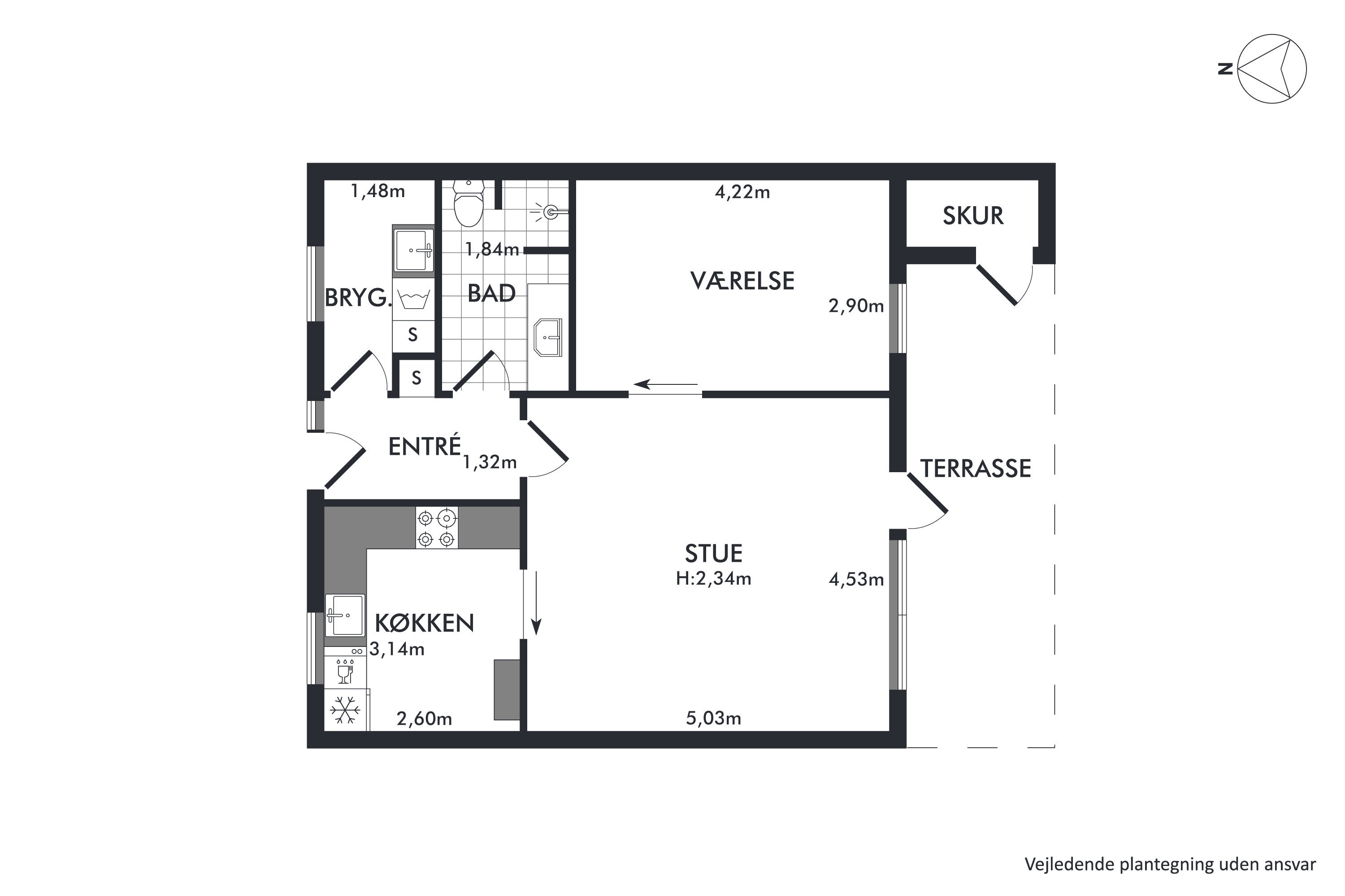 Plantegninger billede af Thorsvang 2, Tåsinge, 5700 Svendborg
