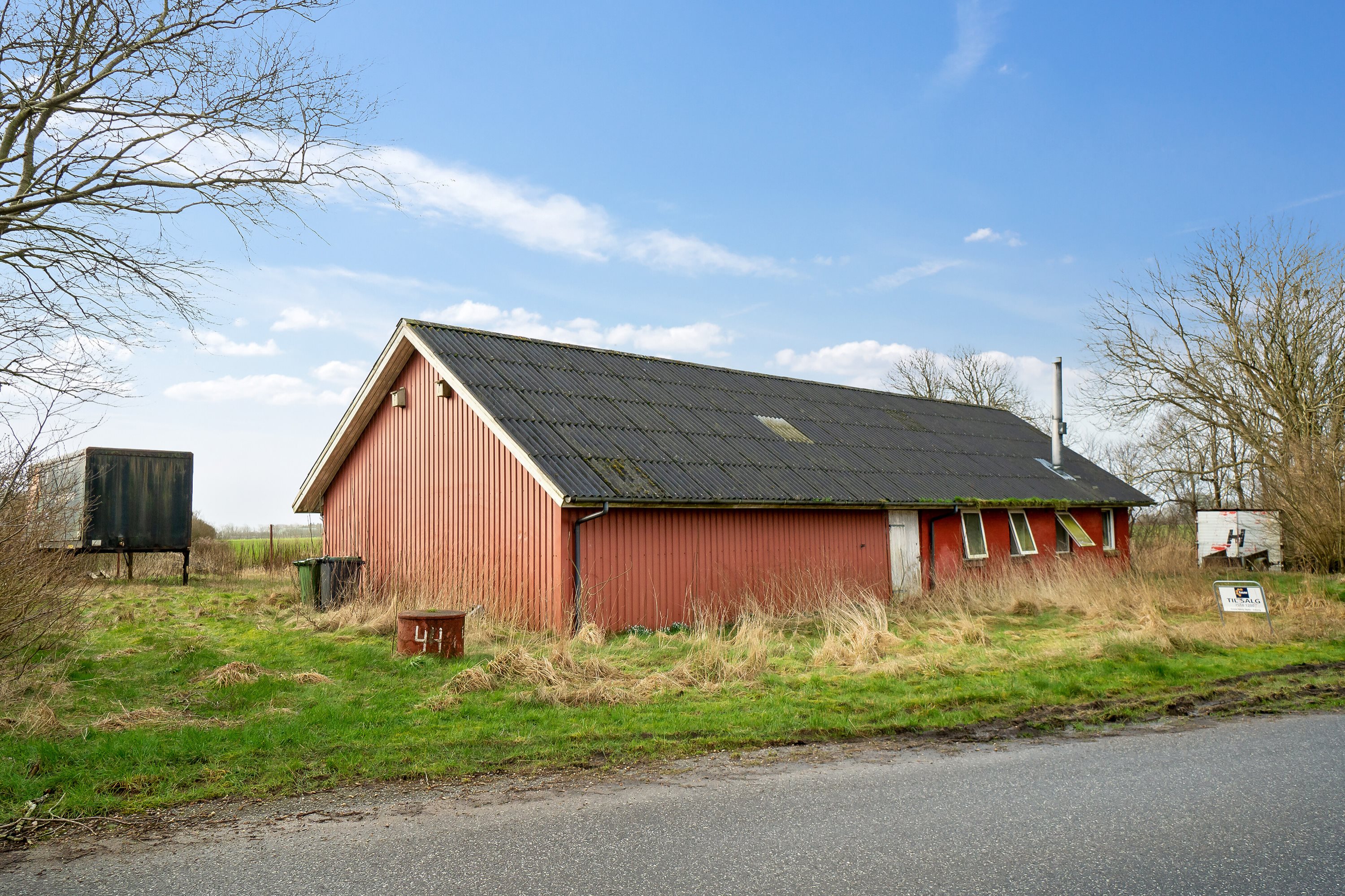 Miniaturebillede 1: set fra vejen. Billede af Lindbjergvej 44, 6870 Ølgod