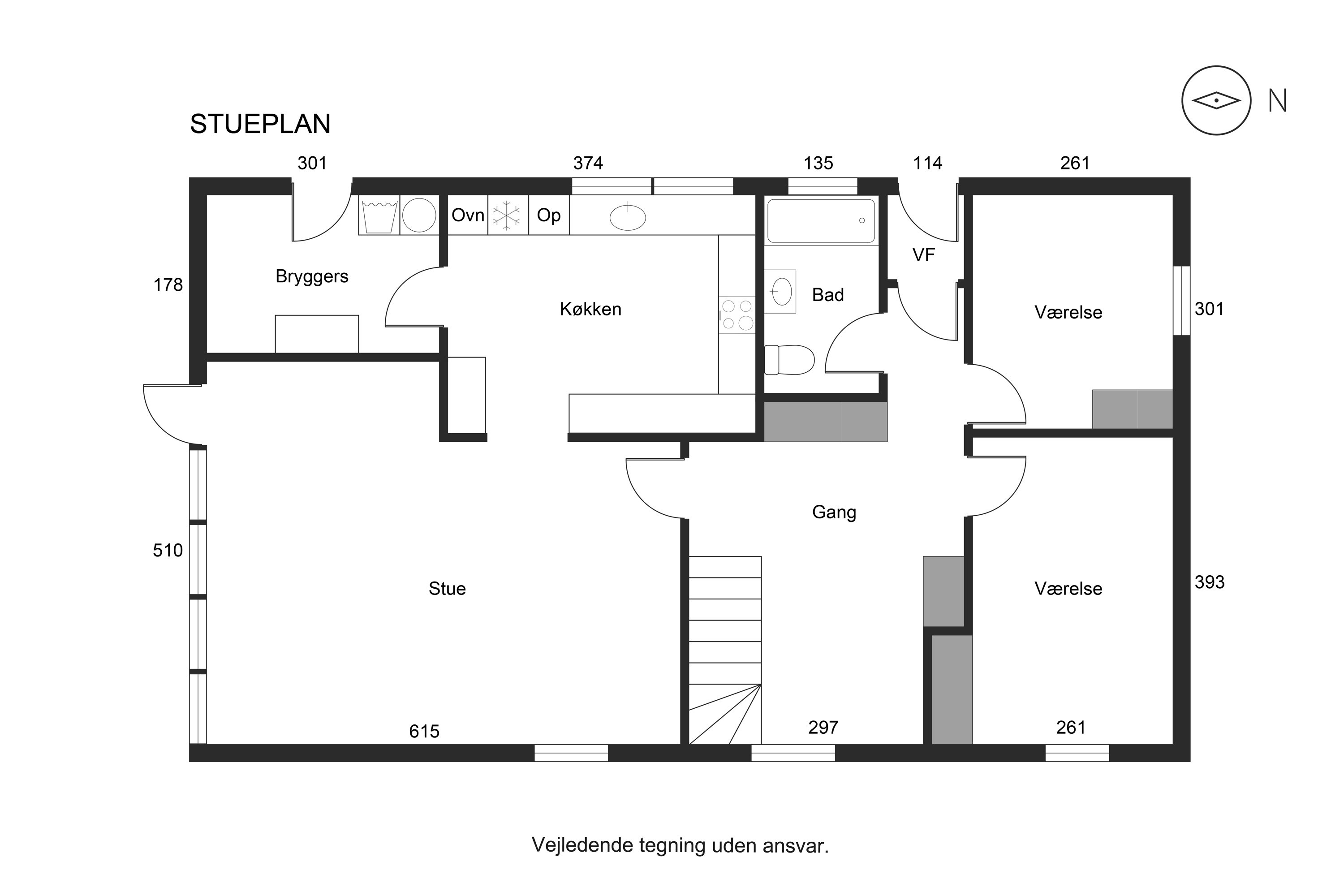 Plantegninger billede af Søndervænget 73, 8732 Hovedgård