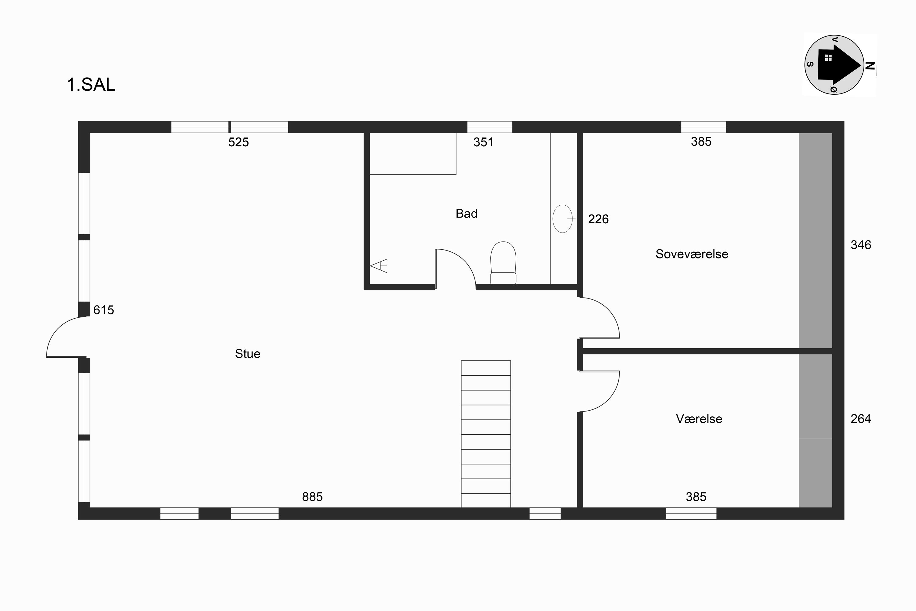 Plantegninger billede af Søndervænget 73, 8732 Hovedgård