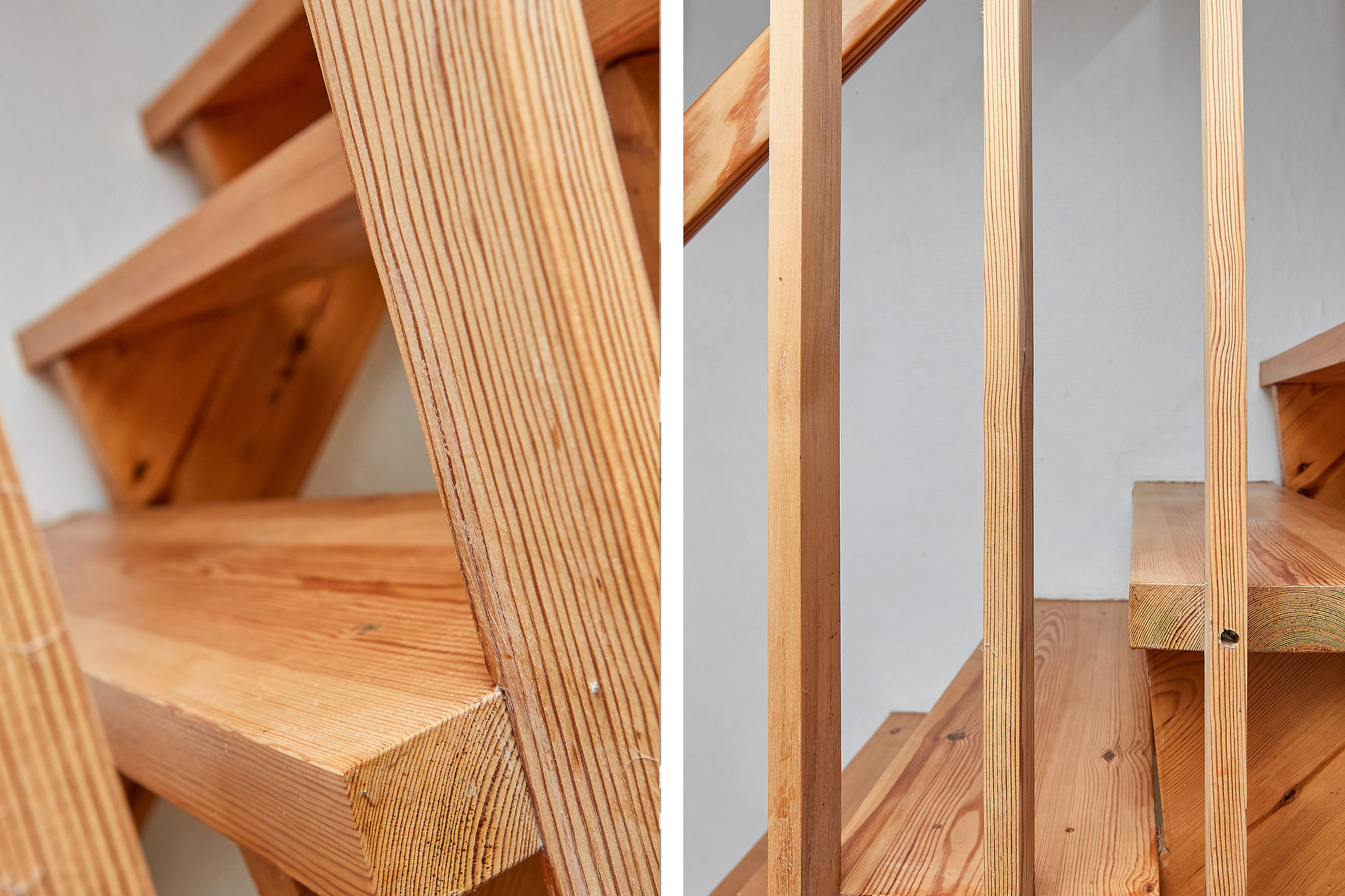 Fremhævet detaljer - trappen billede i fuldskærmstilstand. Billede af Søndervænget 73, 8732 Hovedgård