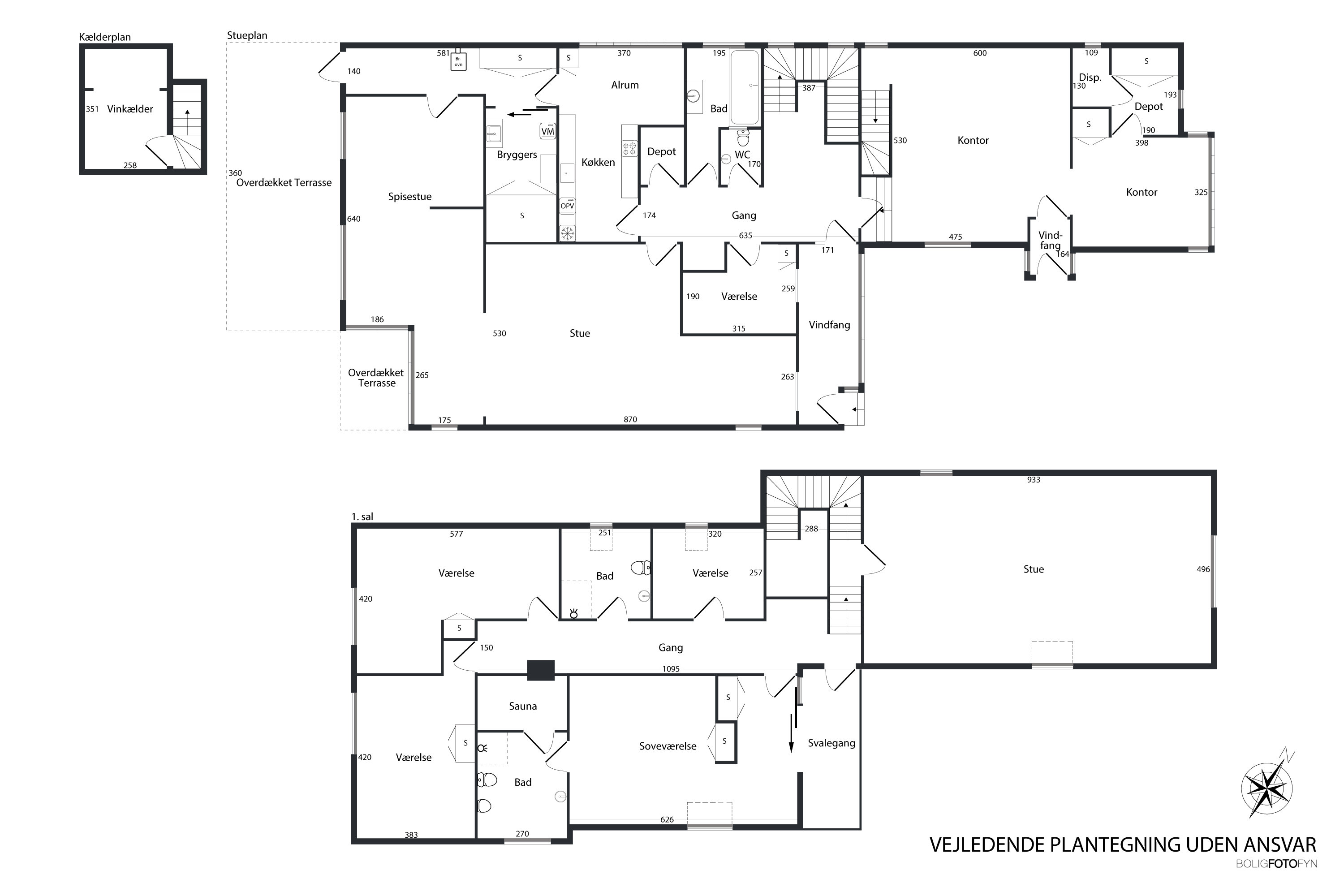 Plantegninger billede af Toftevej 15, Brylle, 5690 Tommerup