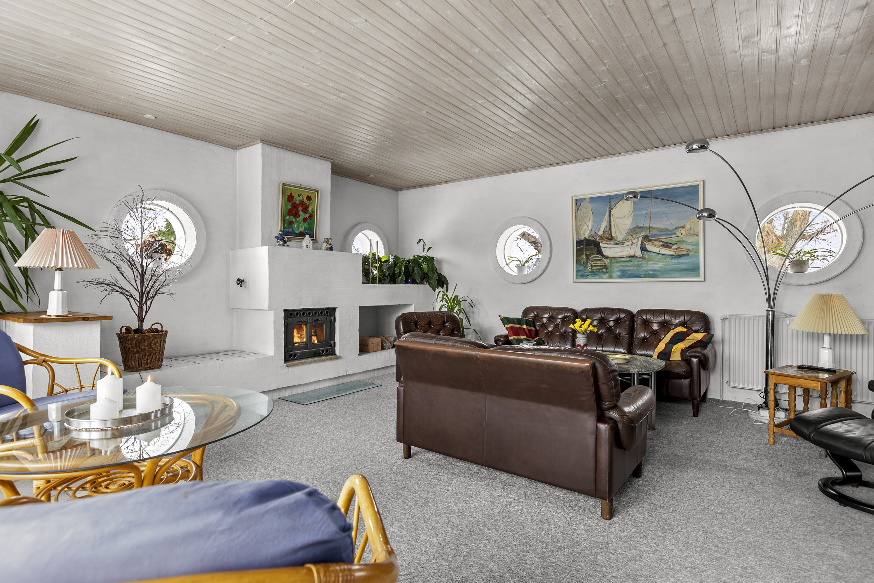 Fremhævet stue billede i fuldskærmstilstand. Billede af Romsøvej 1, 4200 Slagelse