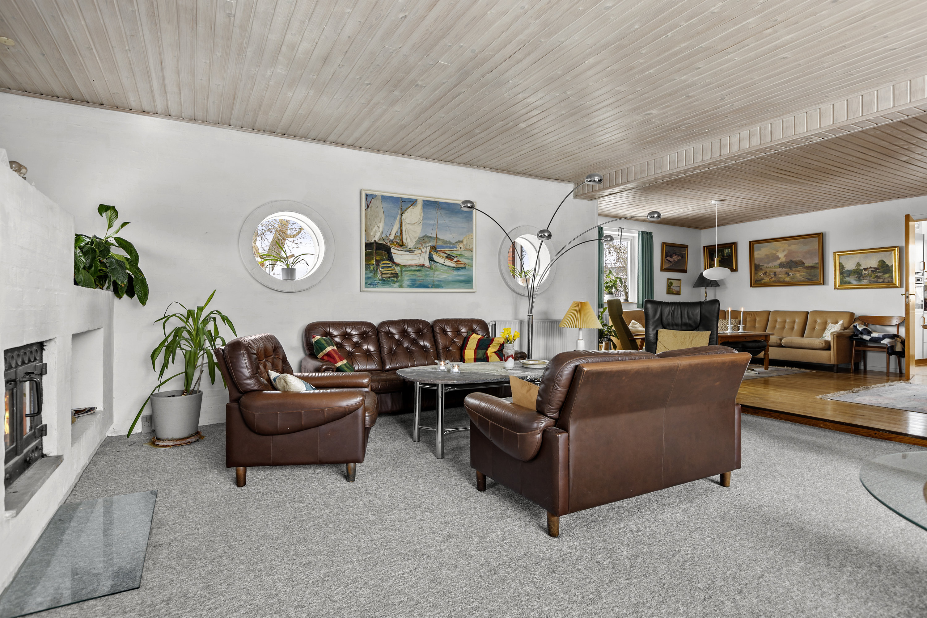 Fremhævet stue billede i fuldskærmstilstand. Billede af Romsøvej 1, 4200 Slagelse