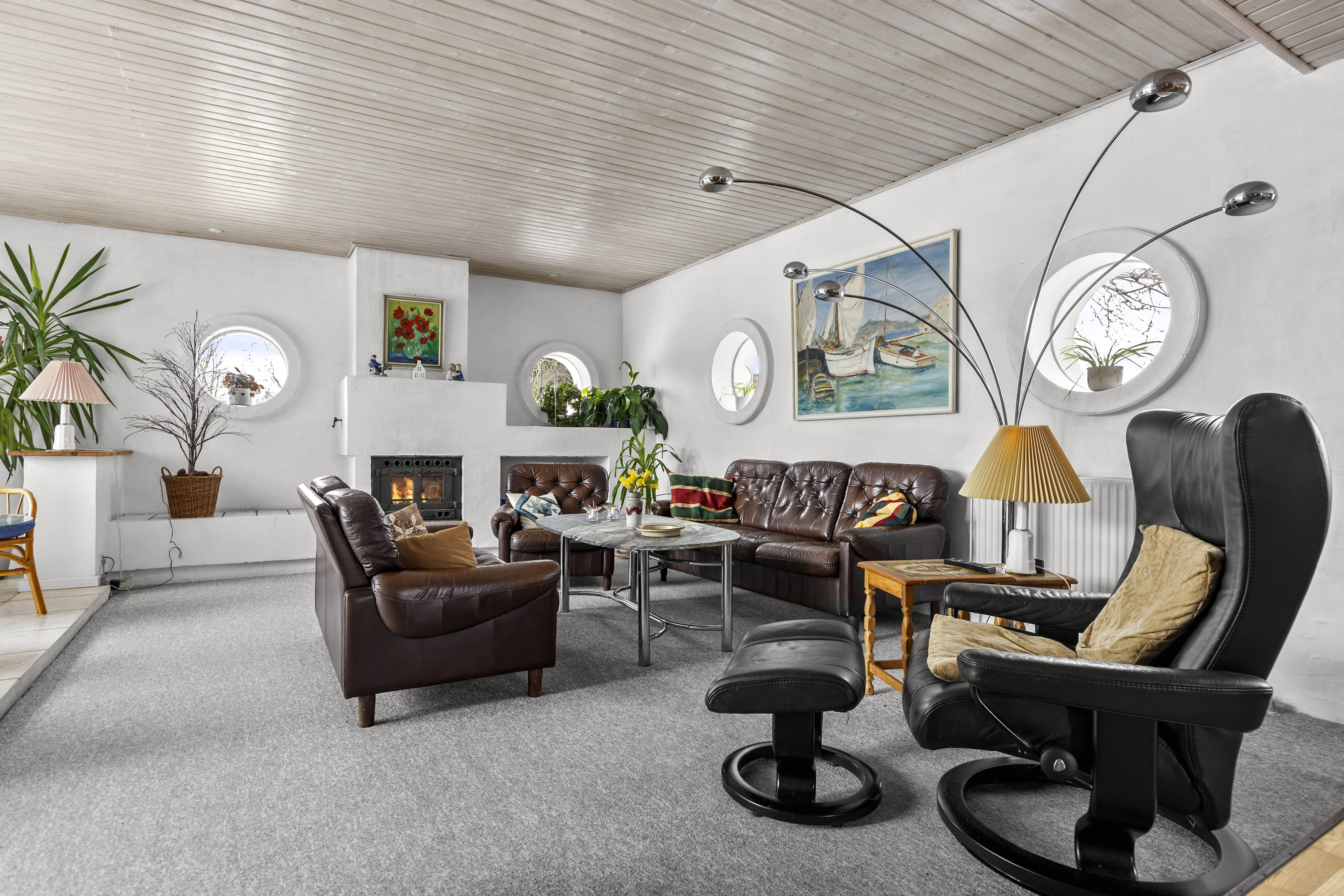 Fremhævet stue billede i fuldskærmstilstand. Billede af Romsøvej 1, 4200 Slagelse