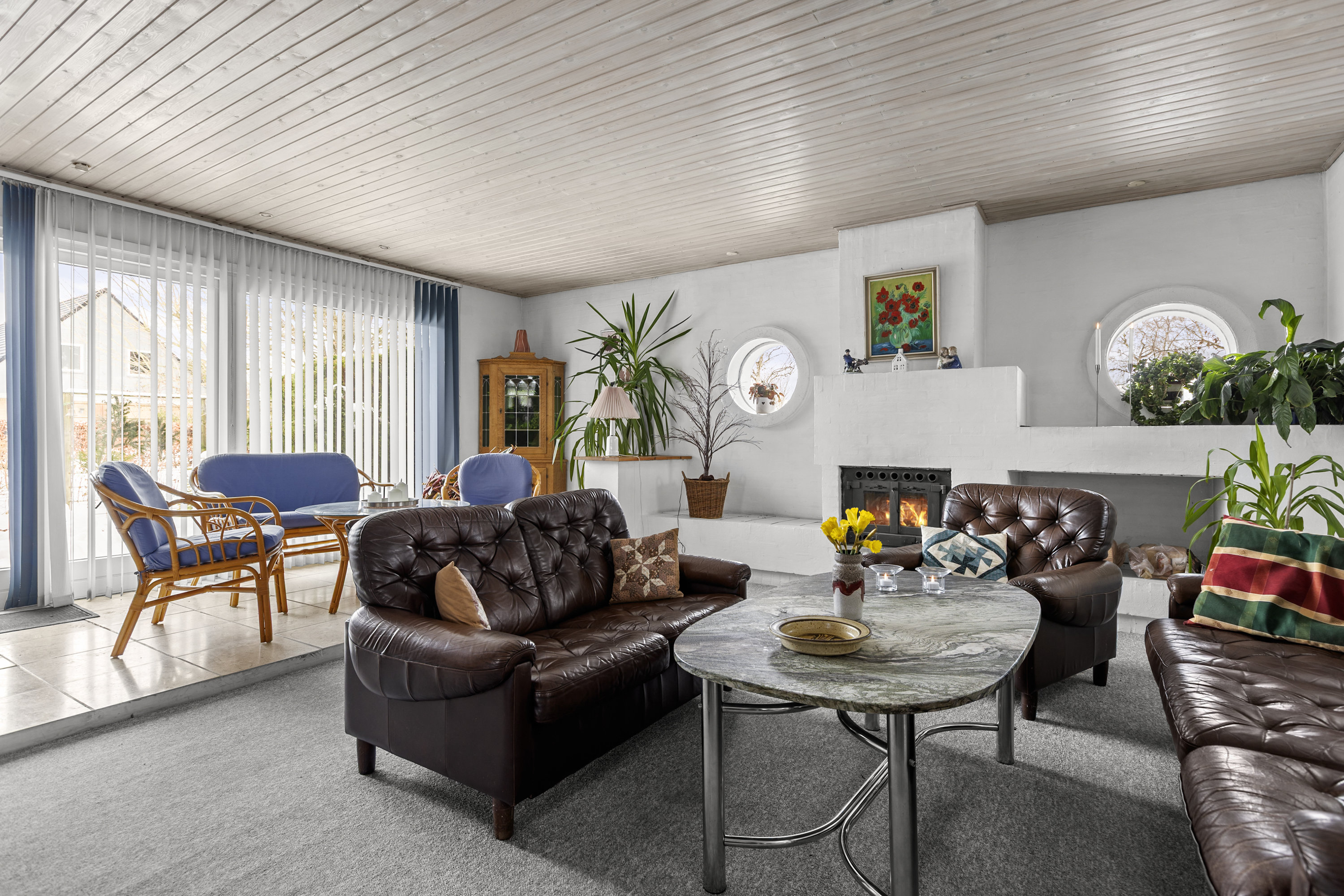 Fremhævet stue billede i fuldskærmstilstand. Billede af Romsøvej 1, 4200 Slagelse