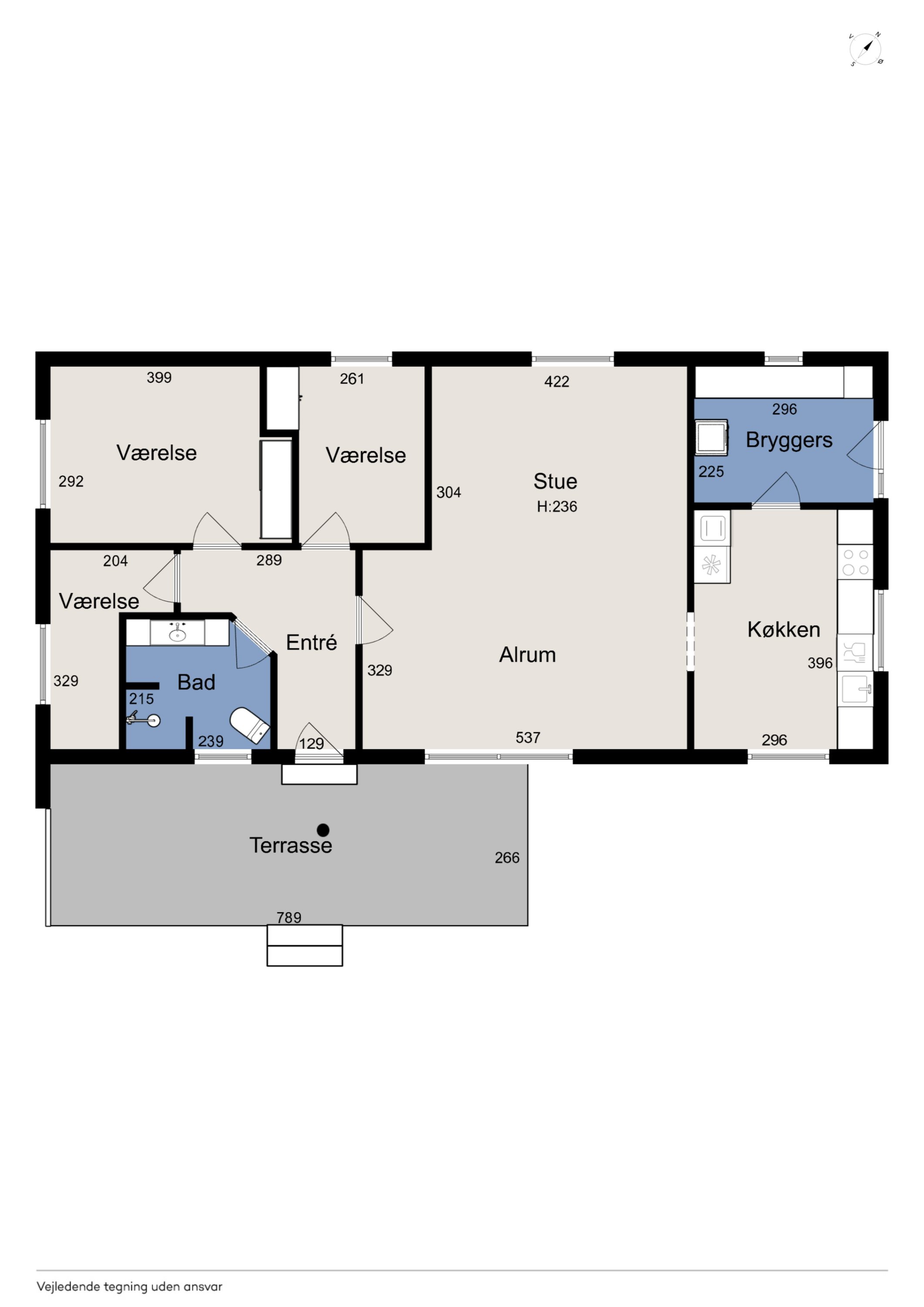 Plantegninger billede af Nørdamvej 48, Skringstrup, 8832 Skals
