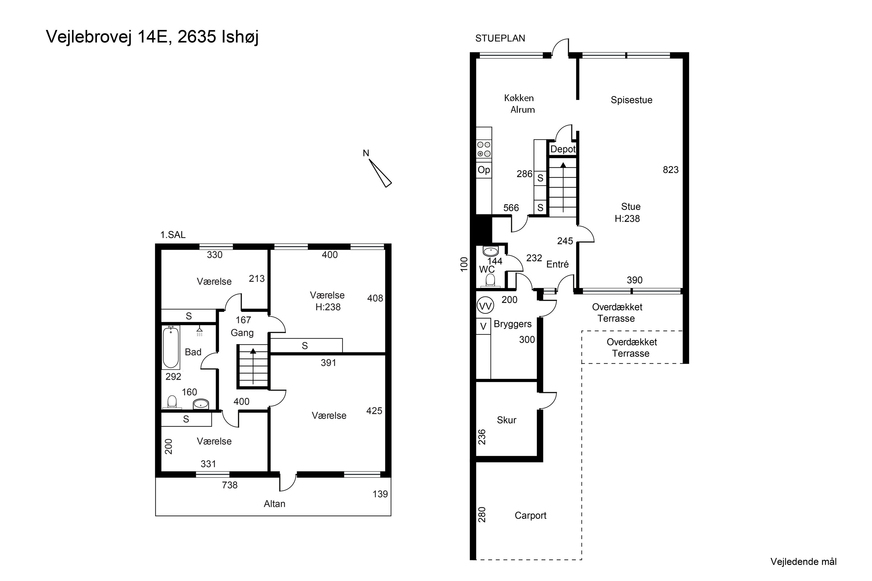 Plantegninger billede af Vejlebrovej 14E, 2635 Ishøj