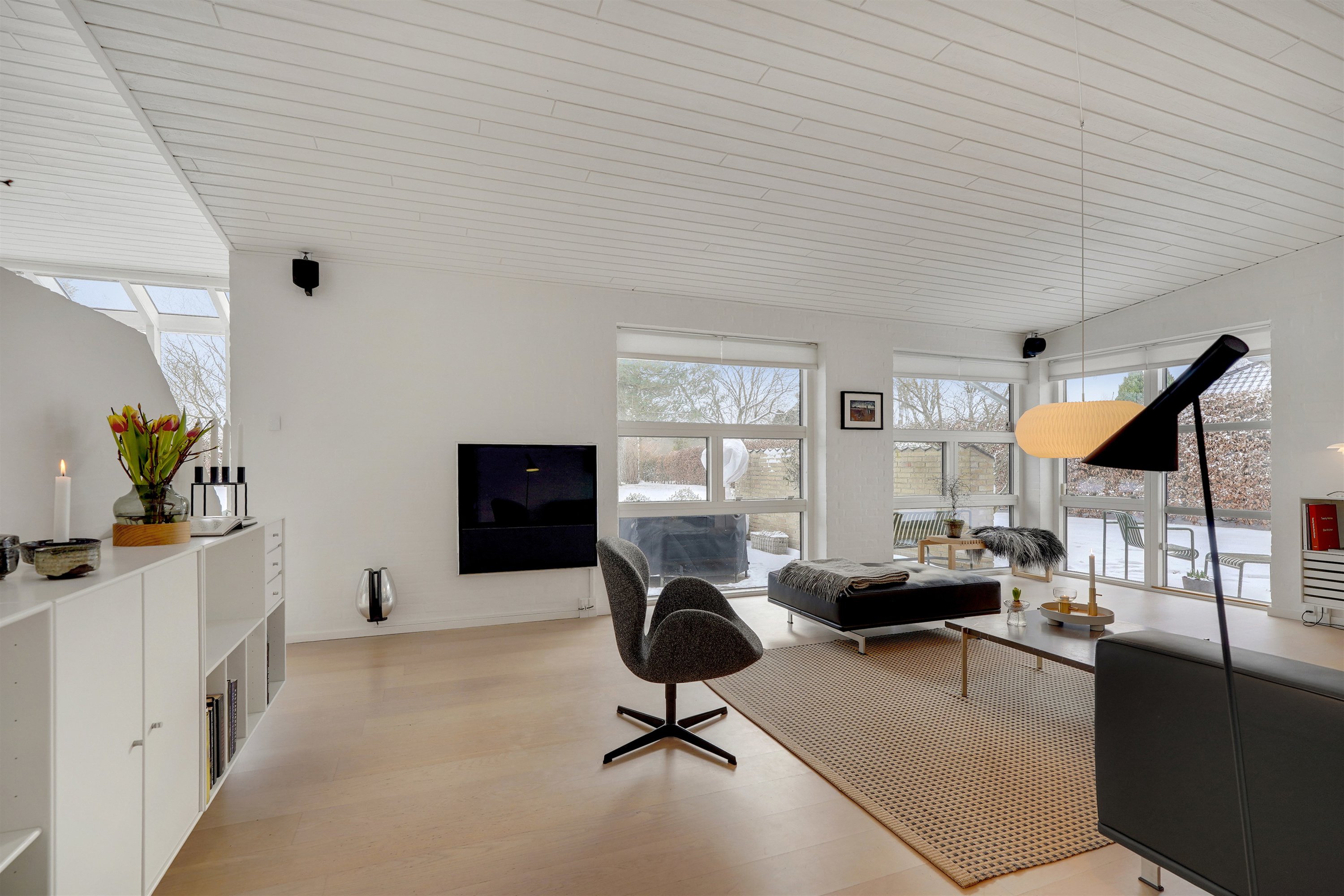 Fremhævet stue billede i fuldskærmstilstand. Billede af Flintemarken 40, 7190 Billund