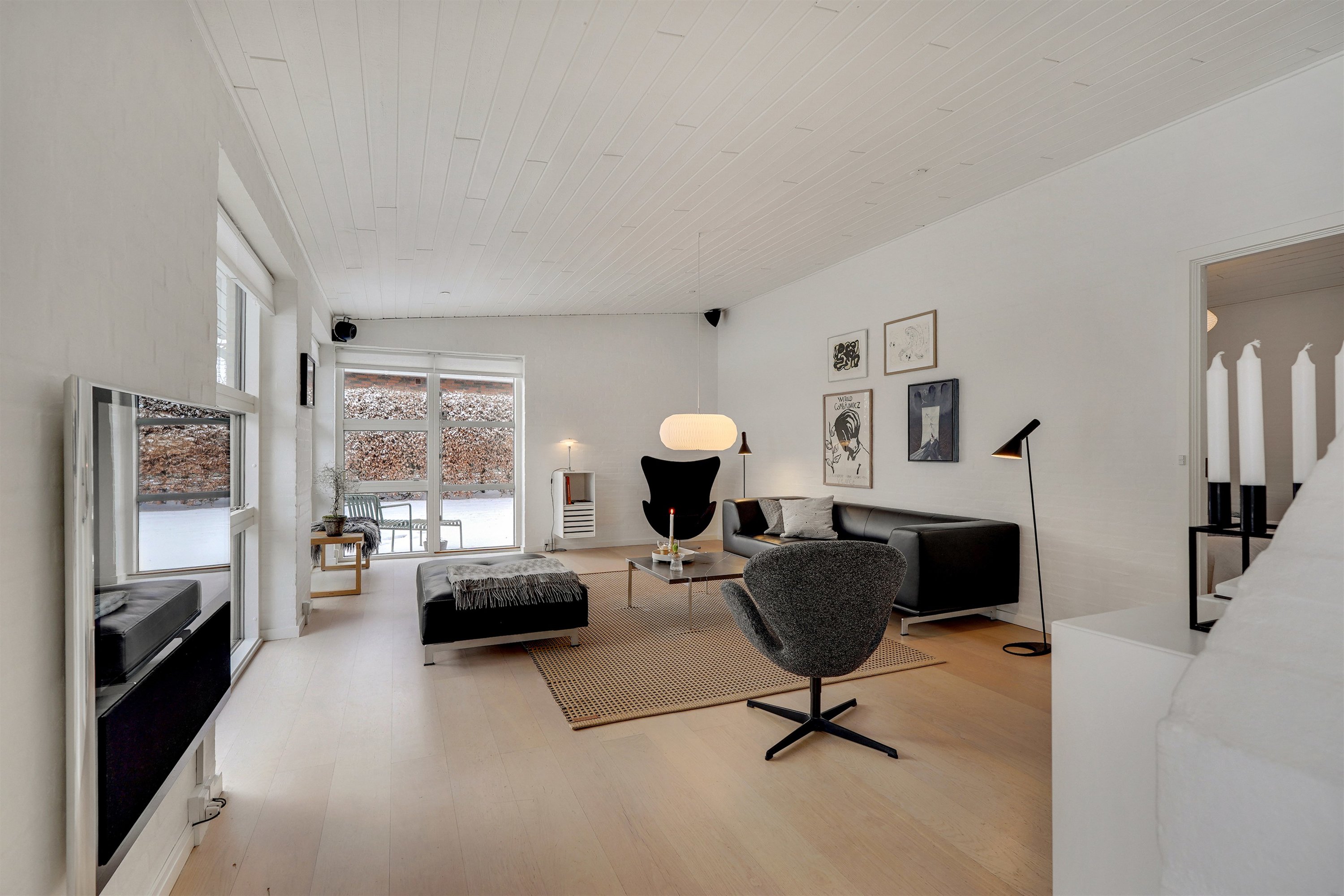 Fremhævet stue billede i fuldskærmstilstand. Billede af Flintemarken 40, 7190 Billund