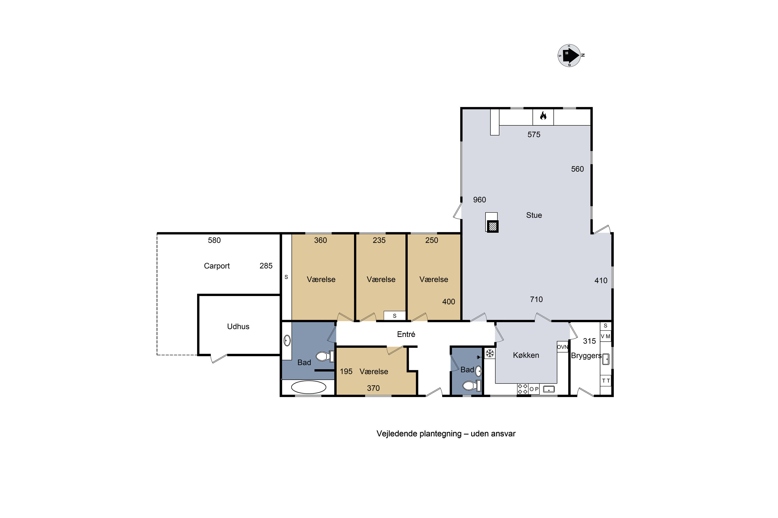 Plantegninger billede af Romsøvej 1, 4200 Slagelse