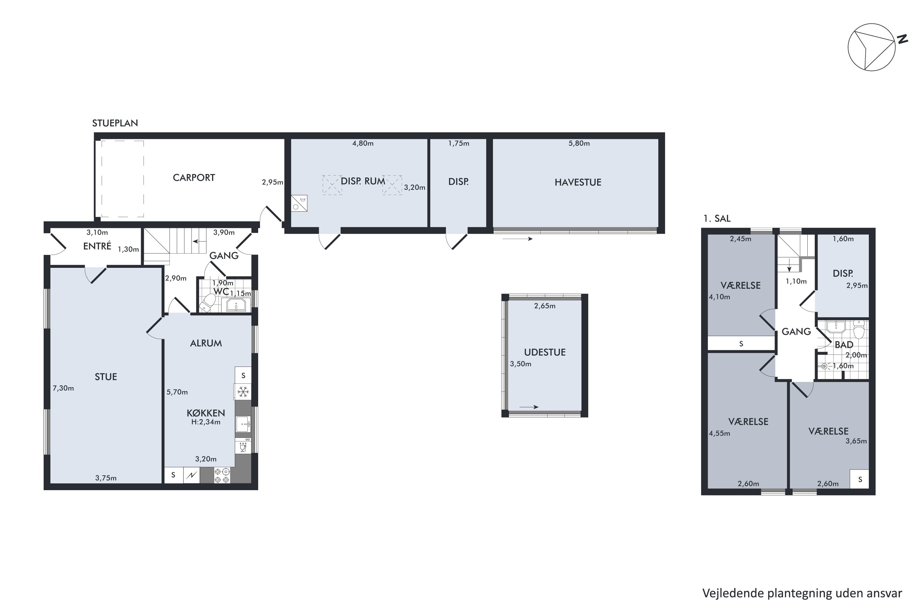 Plantegninger billede af Hadsundvej 373, 9260 Gistrup