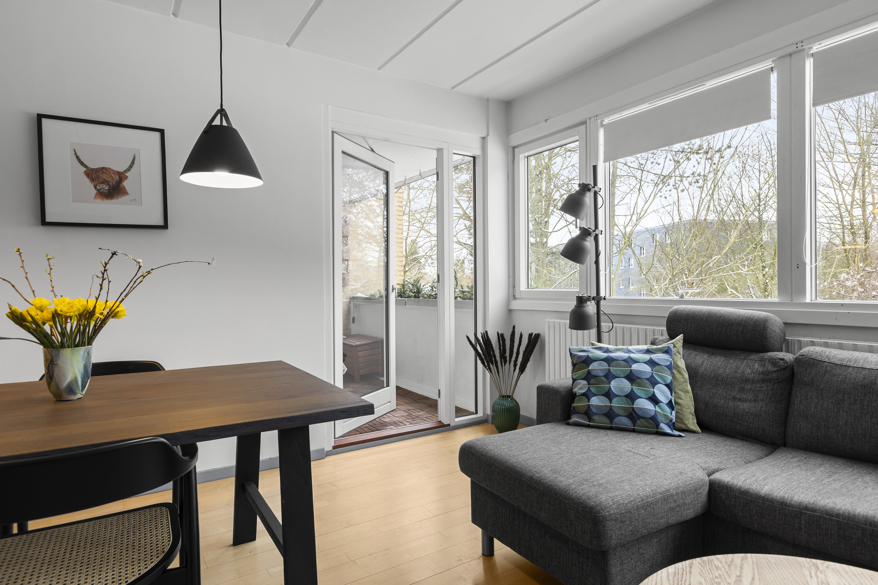 Fremhævet stue billede i fuldskærmstilstand. Billede af Dommervænget 6D, 1. th., 4000 Roskilde