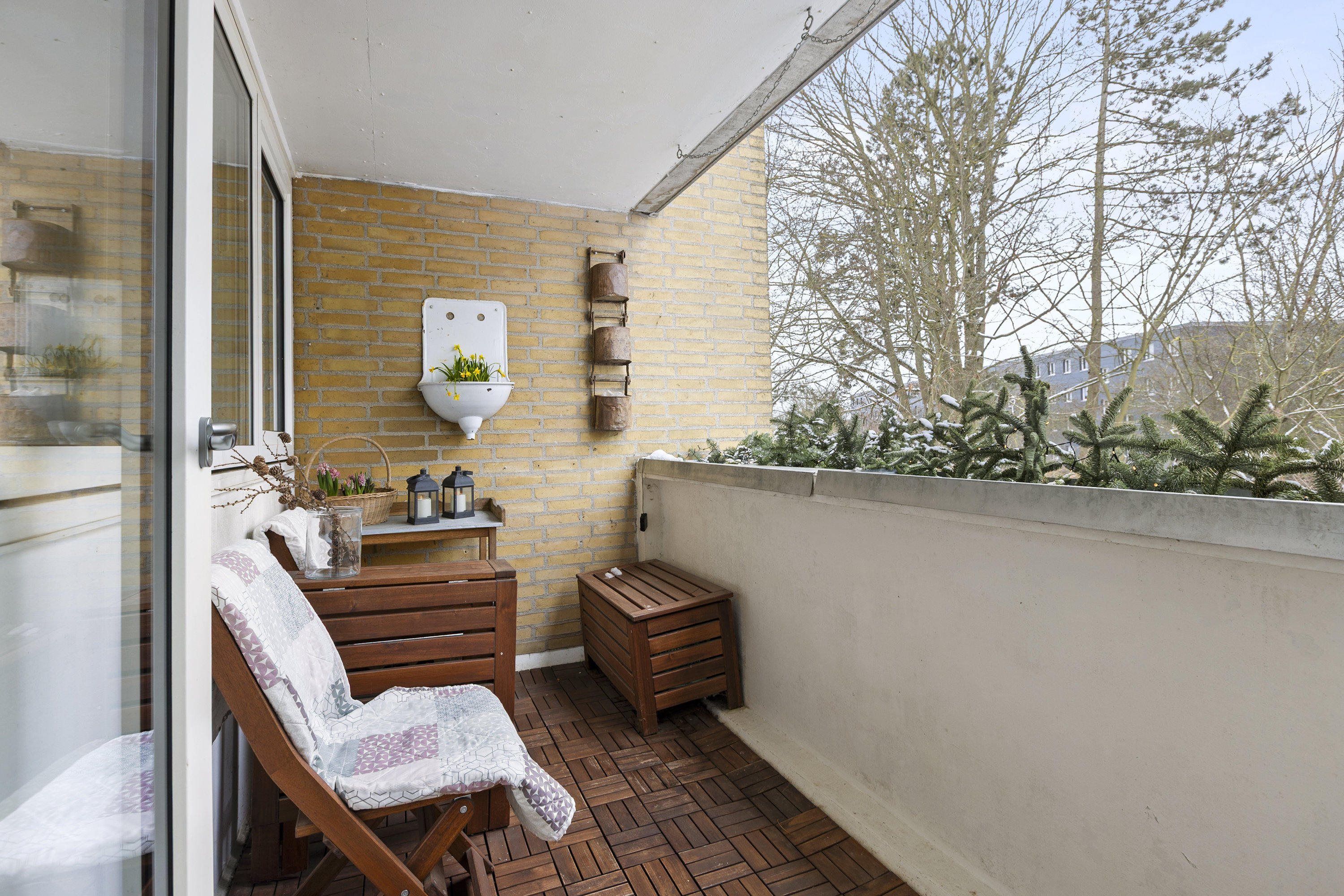 Fremhævet altan billede i fuldskærmstilstand. Billede af Dommervænget 6D, 1. th., 4000 Roskilde