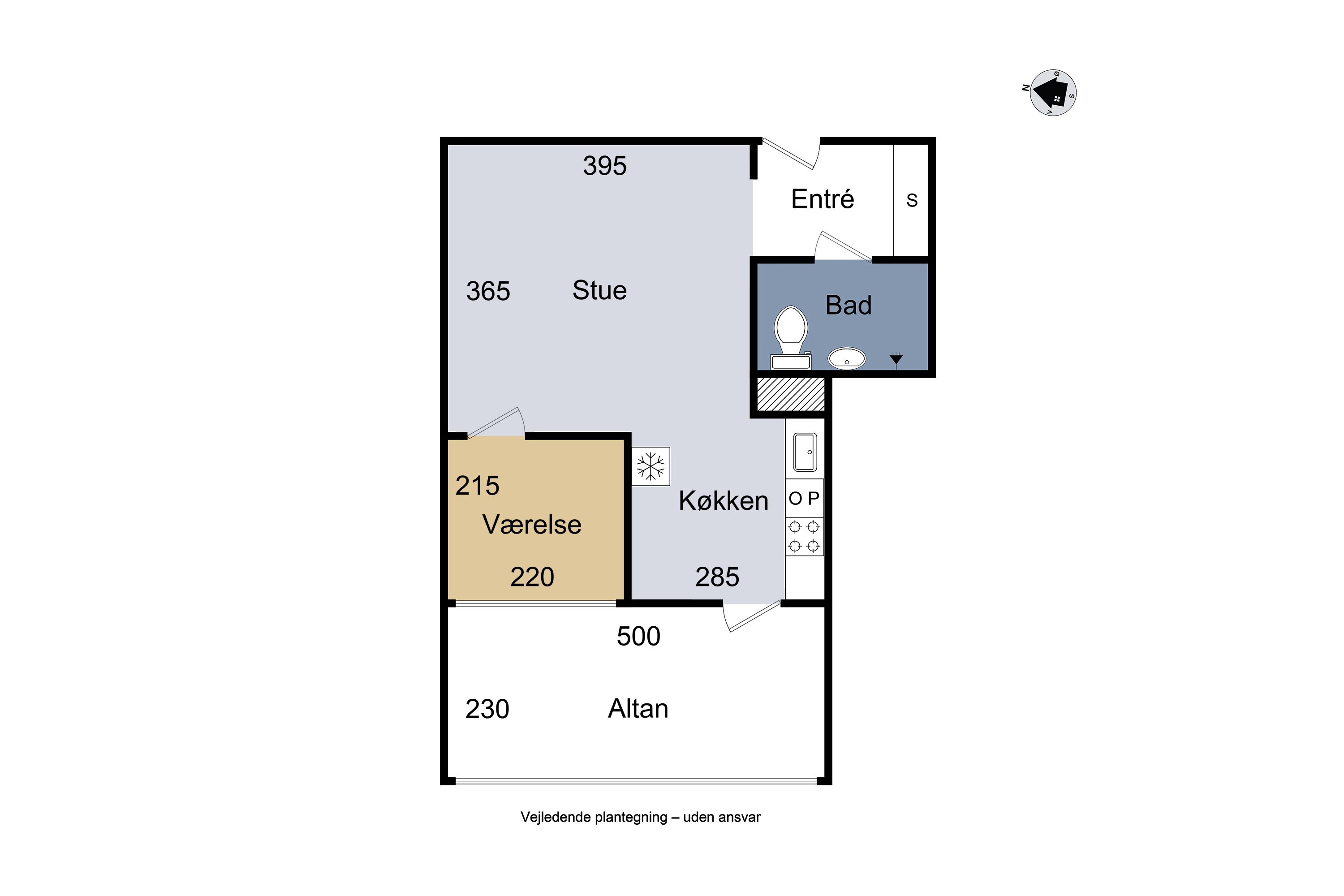 Plantegninger billede af Ejboparken 47, st.. mf., 4000 Roskilde
