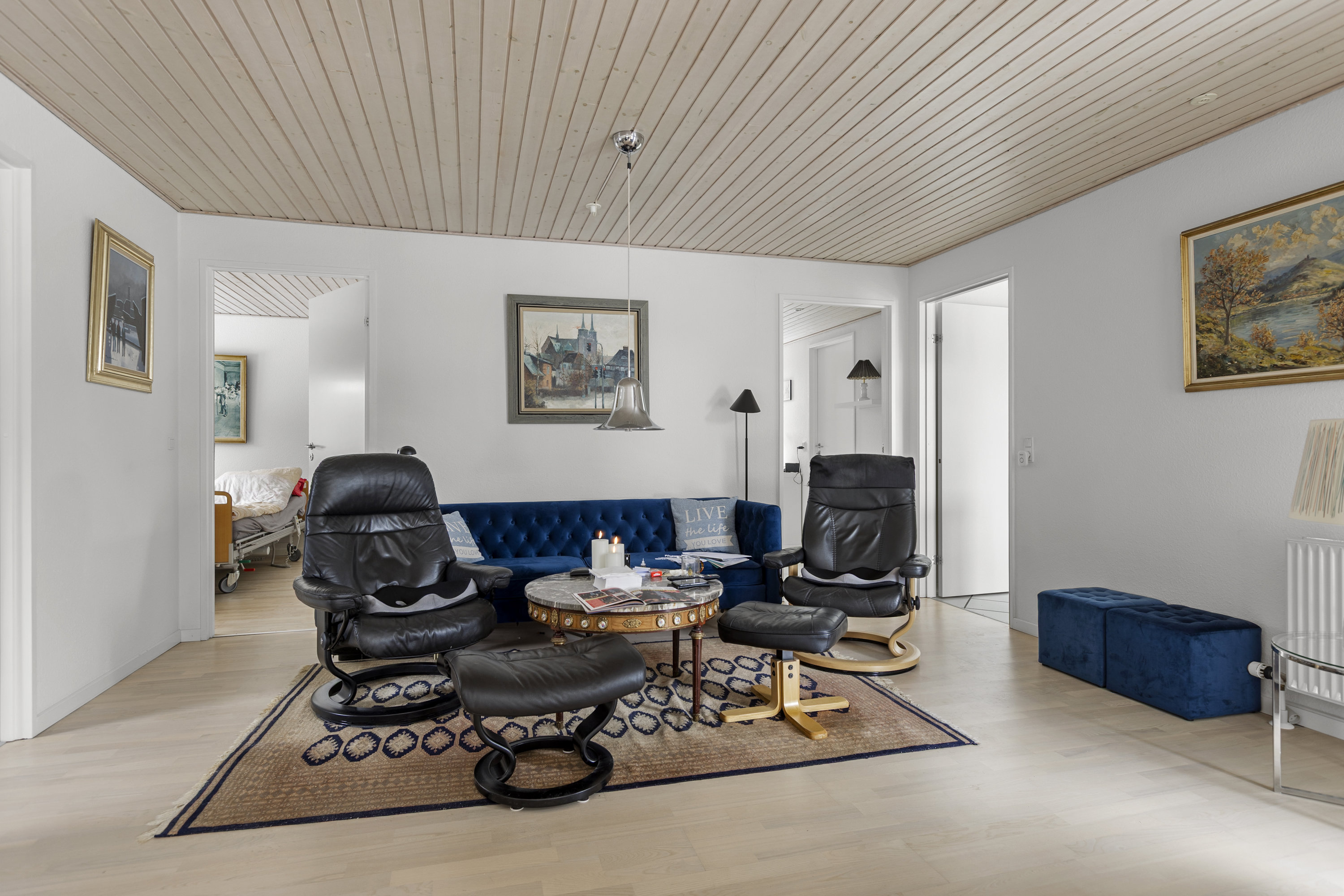 Fremhævet stue billede i fuldskærmstilstand. Billede af Skuldelevvej 11, 4050 Skibby