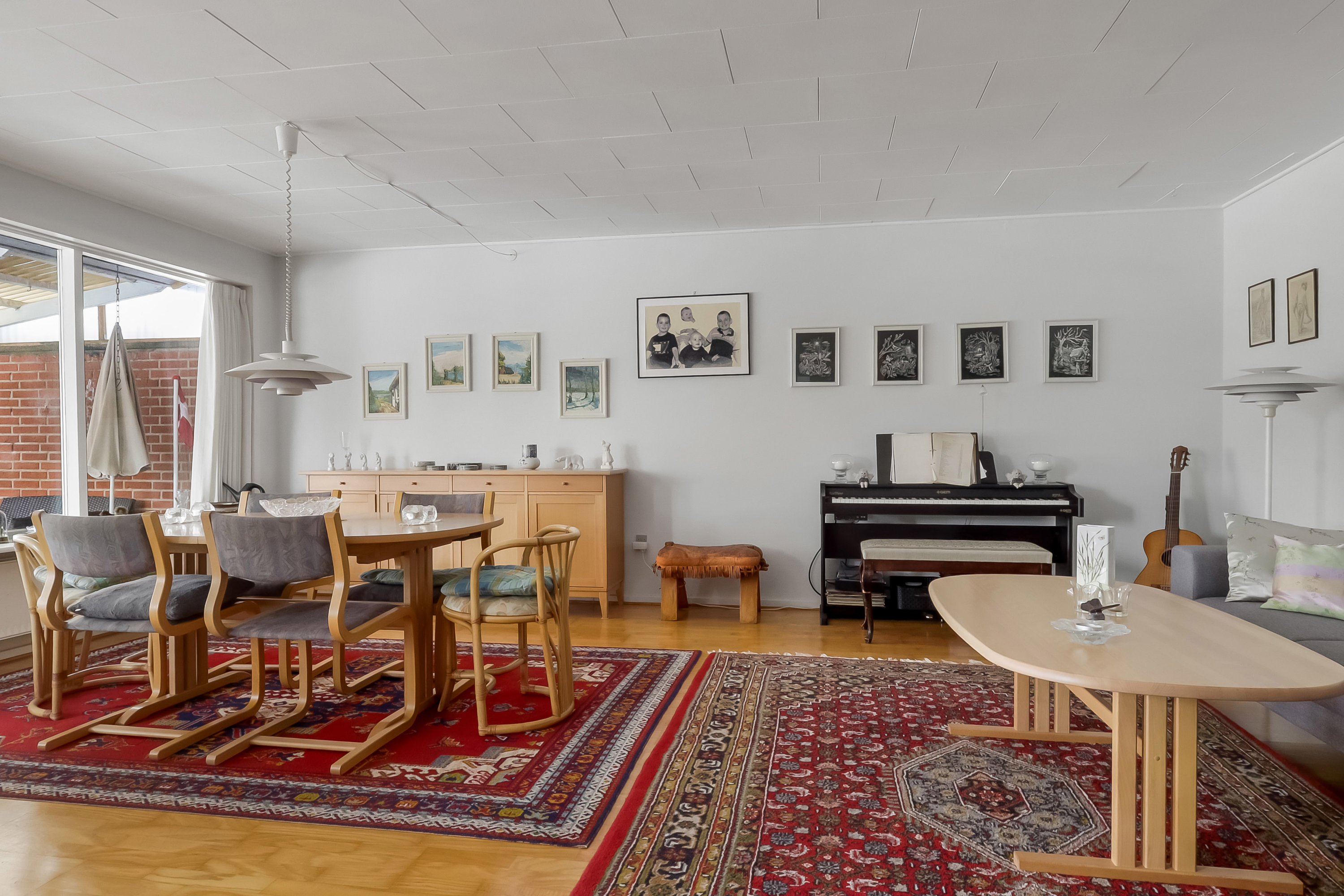 Fremhævet stue billede i fuldskærmstilstand. Billede af Bülowsvej 9, Tved, 5700 Svendborg