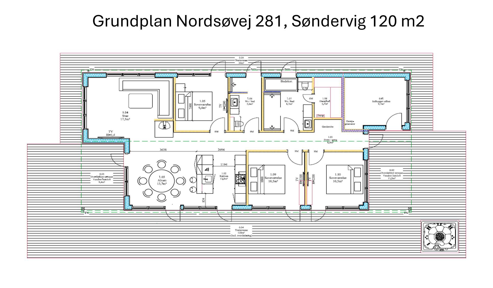 Plantegninger billede af Nordsøvej 281, Søndervig, 6950 Ringkøbing