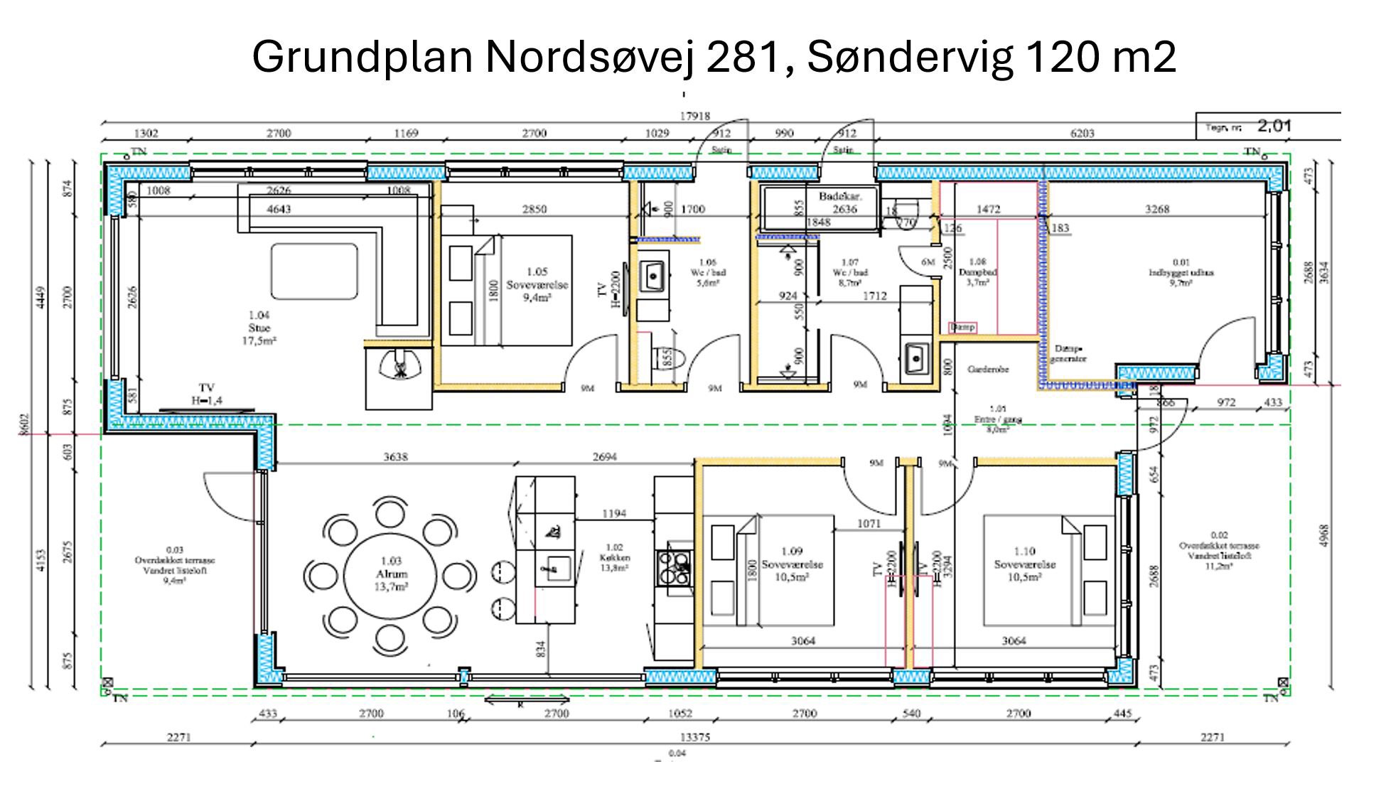 Plantegninger billede af Nordsøvej 281, Søndervig, 6950 Ringkøbing