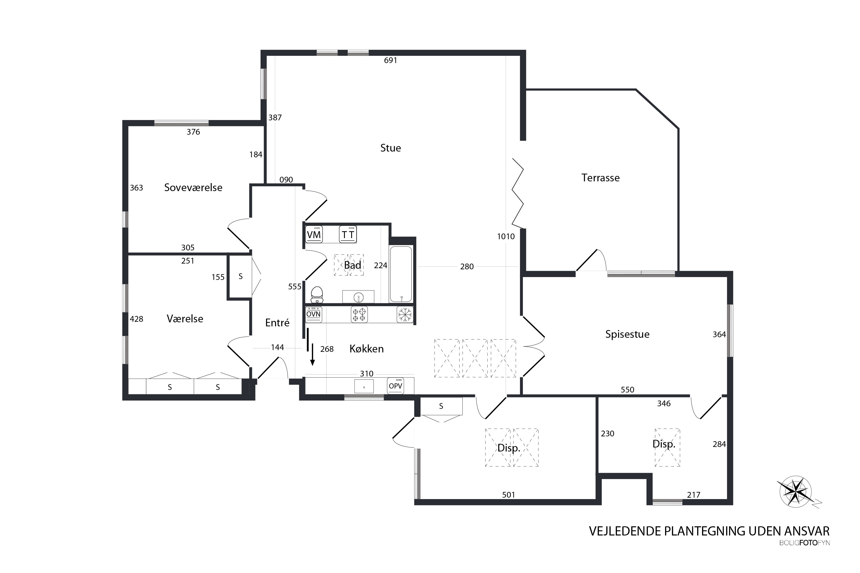 Plantegninger billede af Pilevej 28, 5800 Nyborg