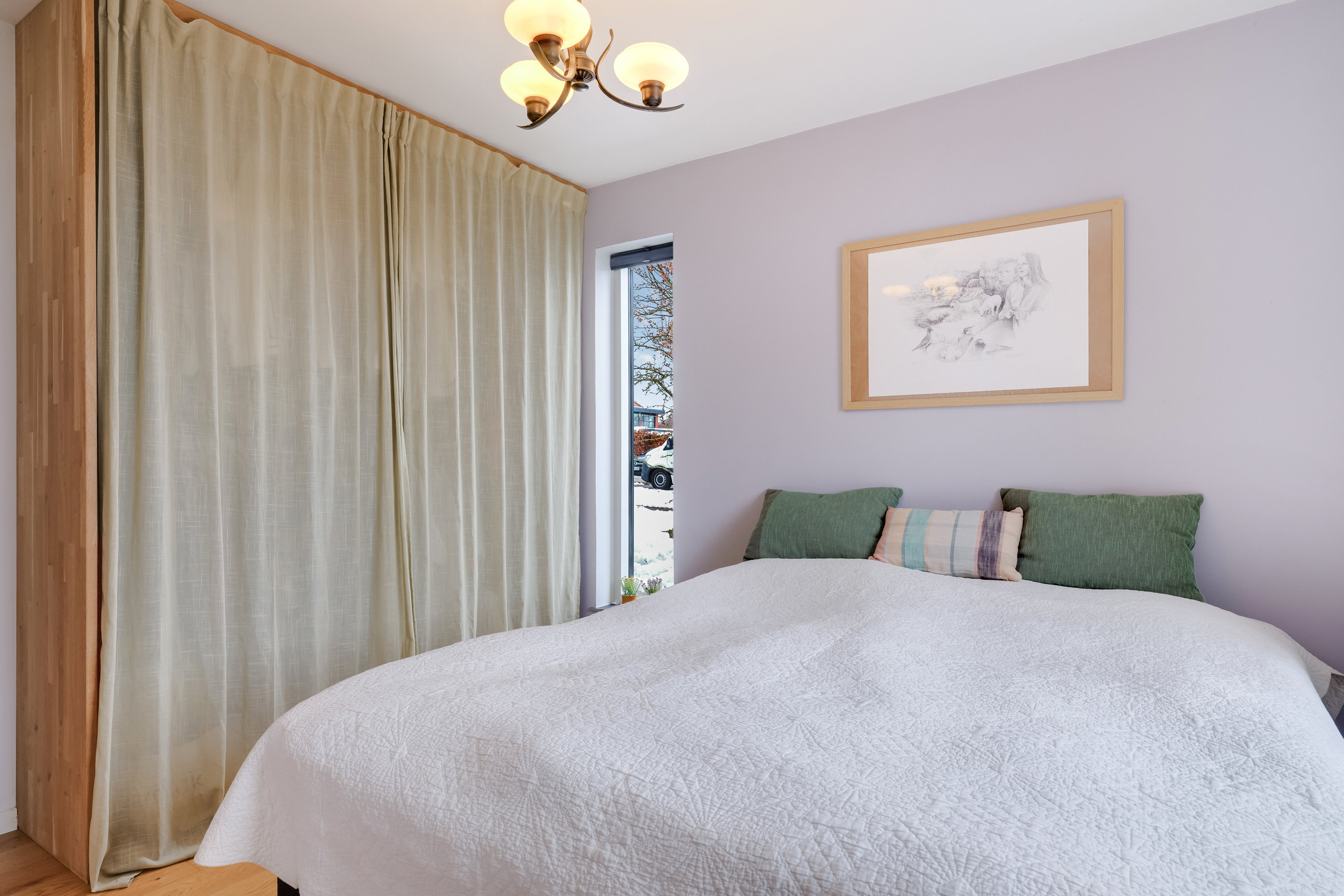 Fremhævet soveværelse billede i fuldskærmstilstand. Billede af Pilevej 28, 5800 Nyborg