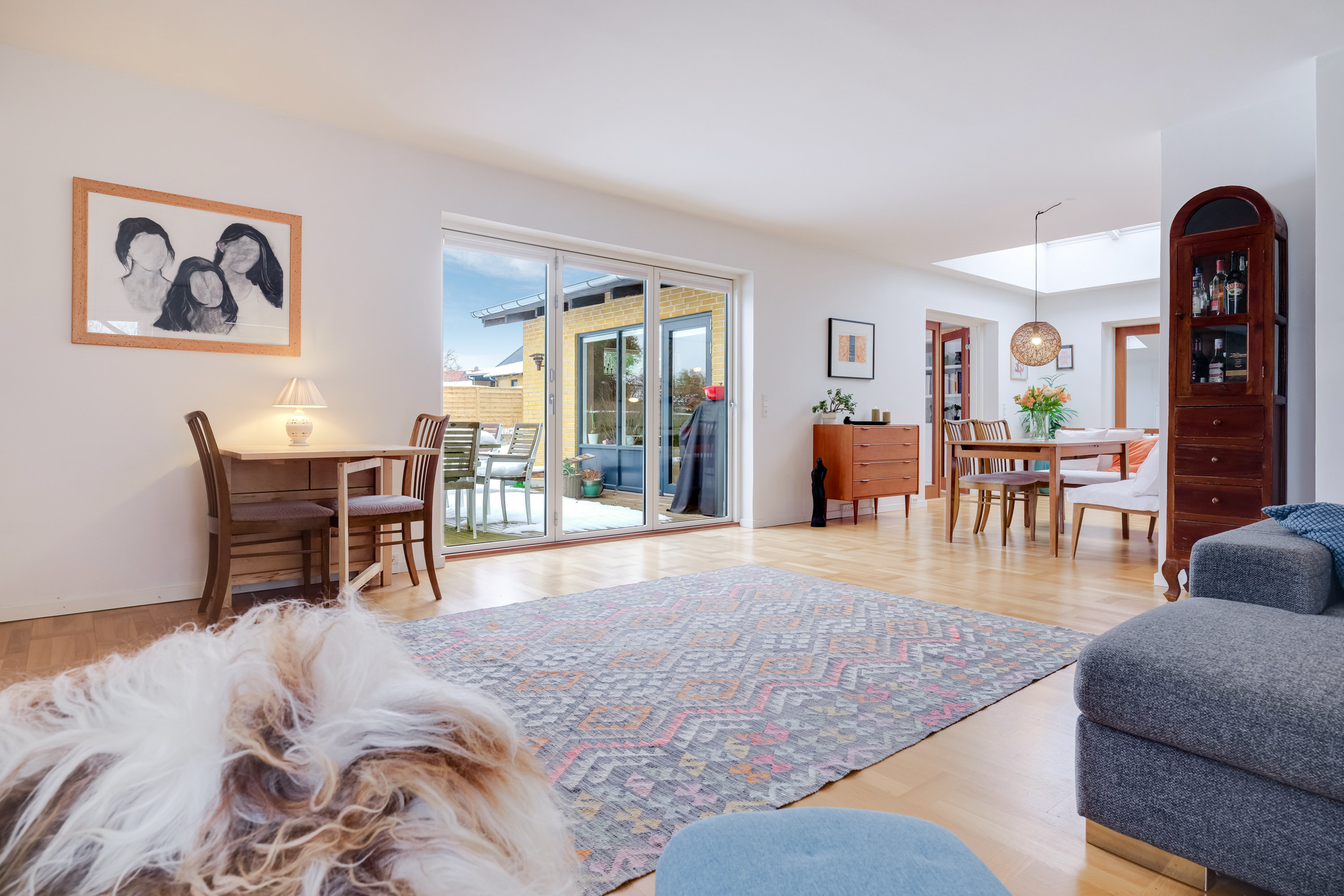 Fremhævet stue billede i fuldskærmstilstand. Billede af Pilevej 28, 5800 Nyborg