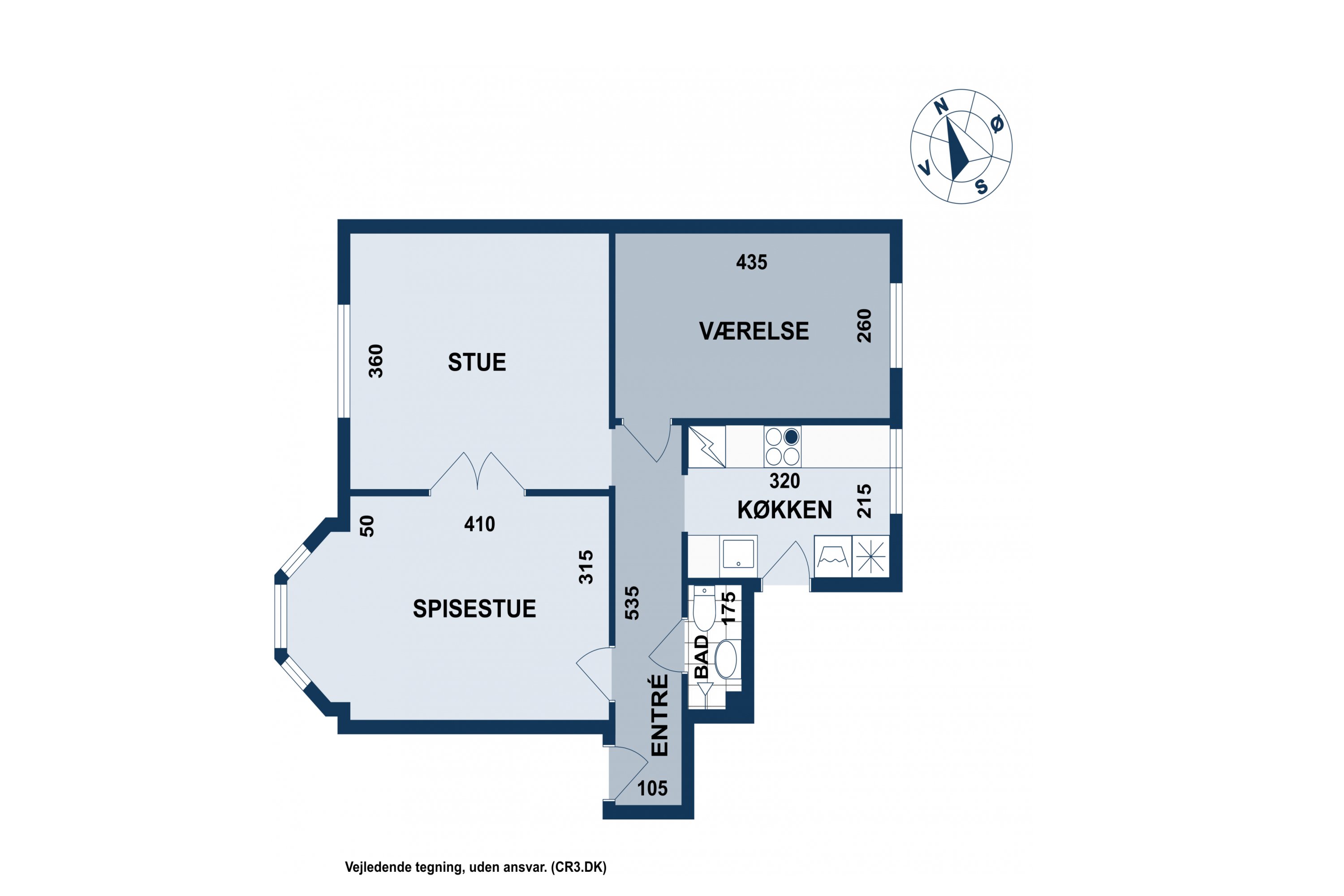 Plantegninger billede af Vigerslevvej 39, 1. tv., 2500 Valby