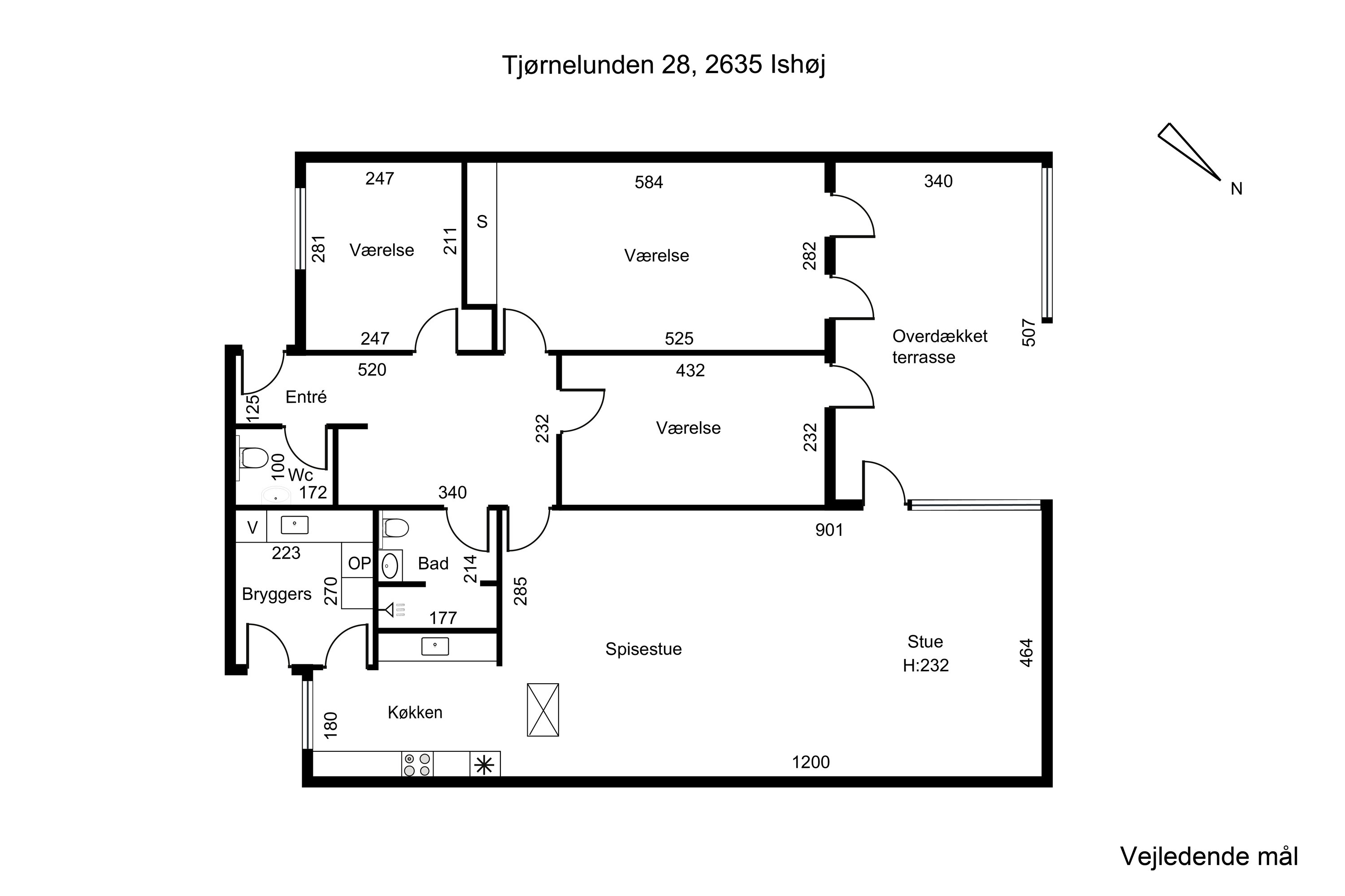 Plantegninger billede af Tjørnelunden 28, 2635 Ishøj