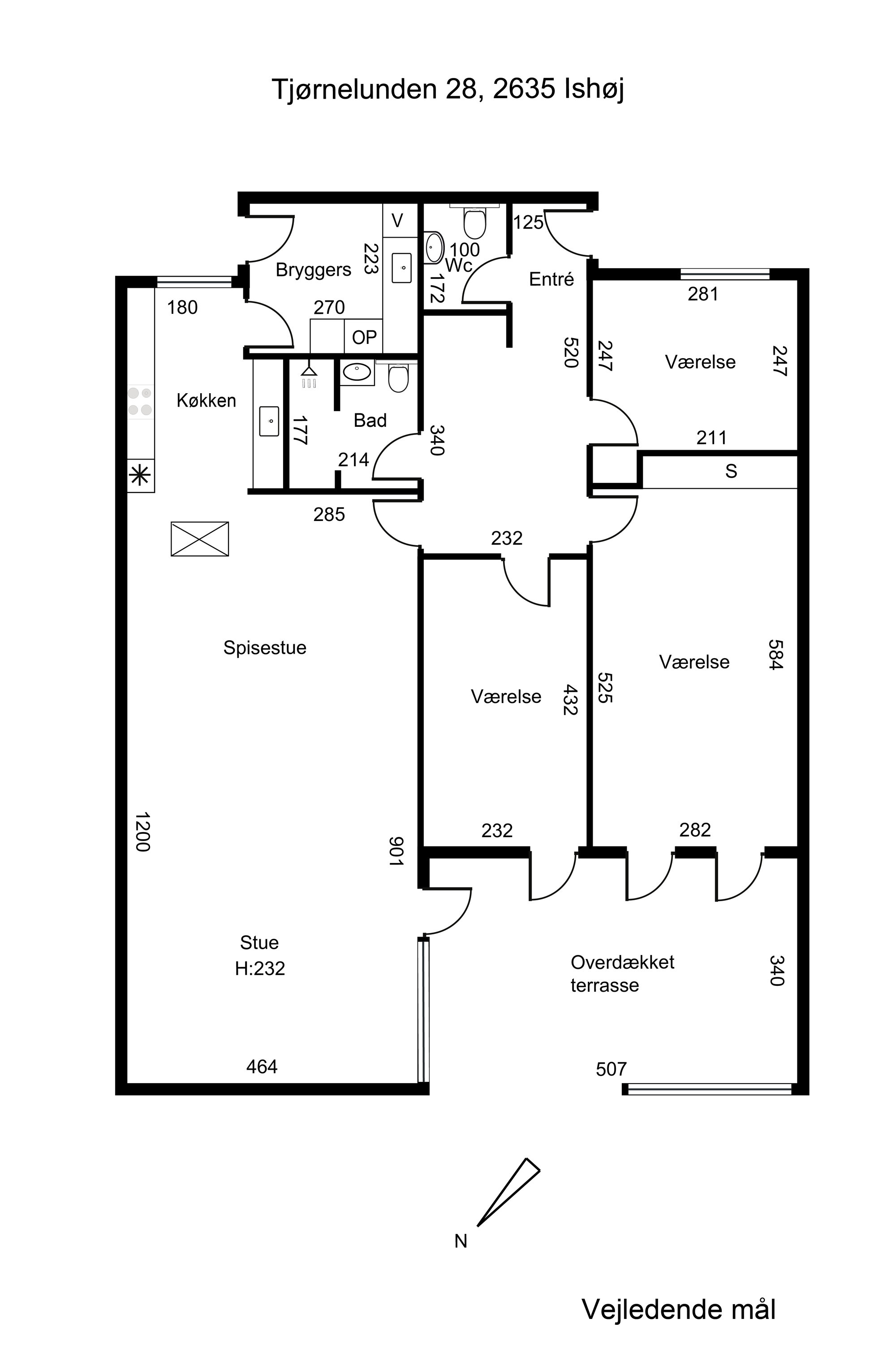 Plantegninger billede af Tjørnelunden 28, 2635 Ishøj