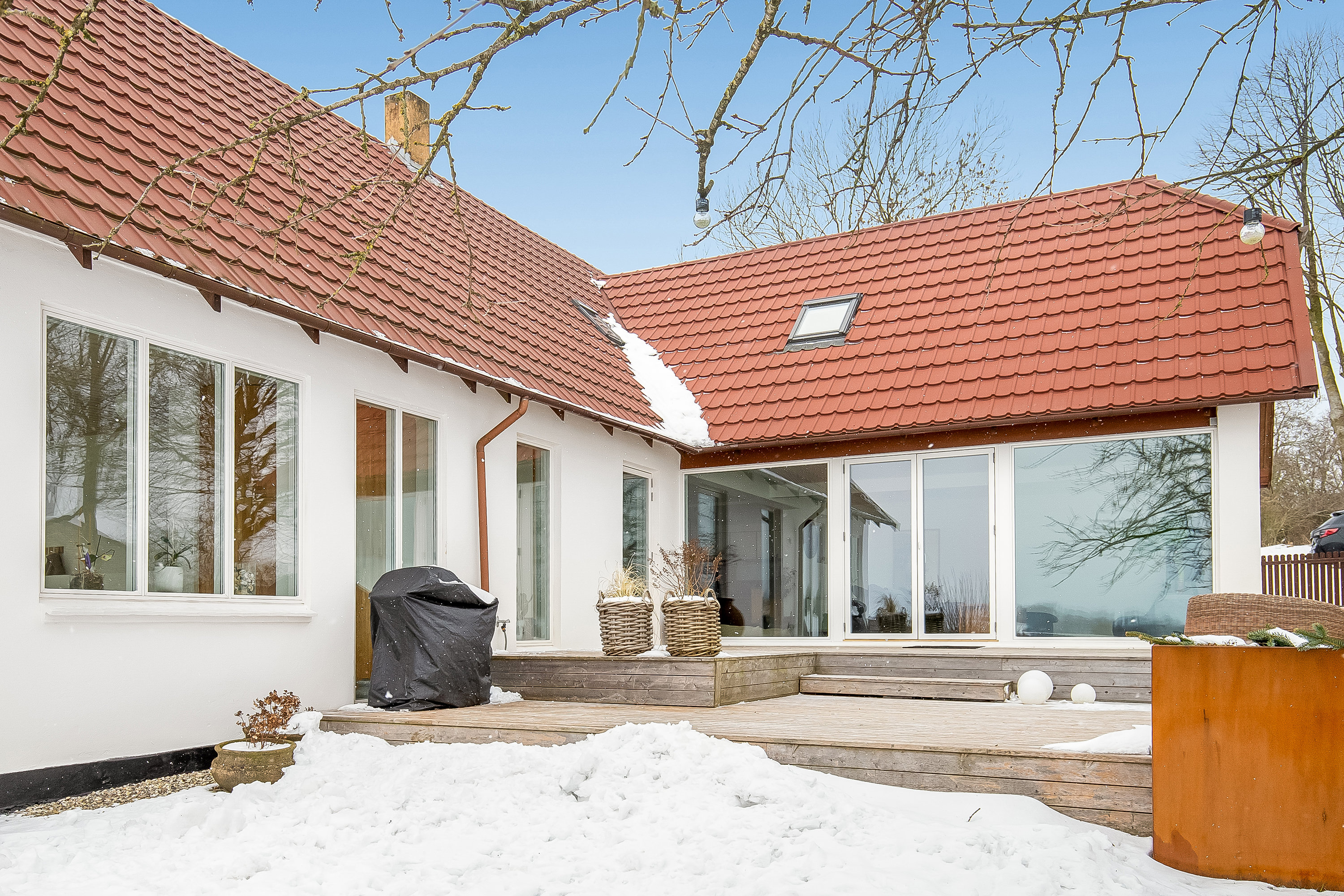 Fremhævet terrasse billede i fuldskærmstilstand. Billede af Gl Højenvej 105, 7100 Vejle